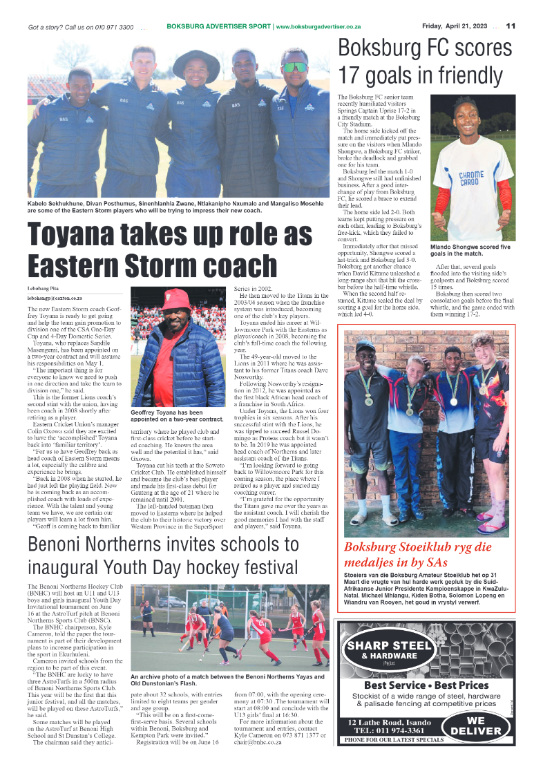Boksburg Advertiser 21 April 2023 page 11