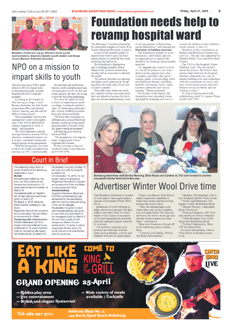 Boksburg Advertiser 21 April 2023 page 3