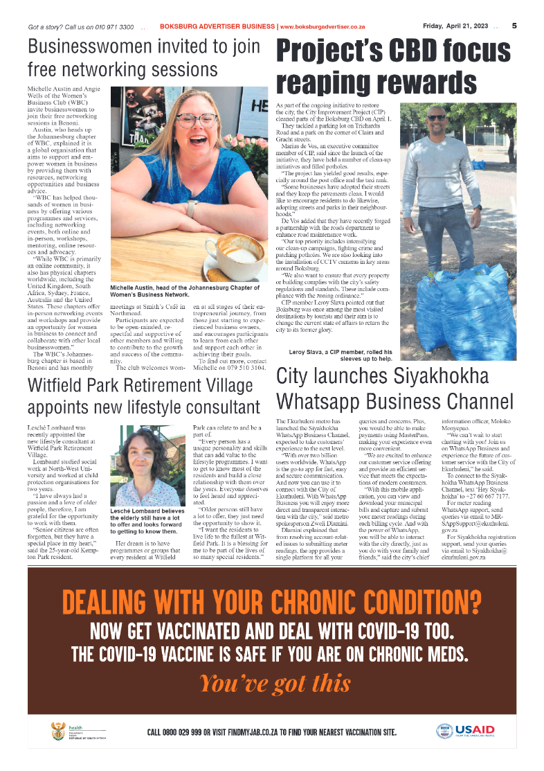 Boksburg Advertiser 21 April 2023 page 5