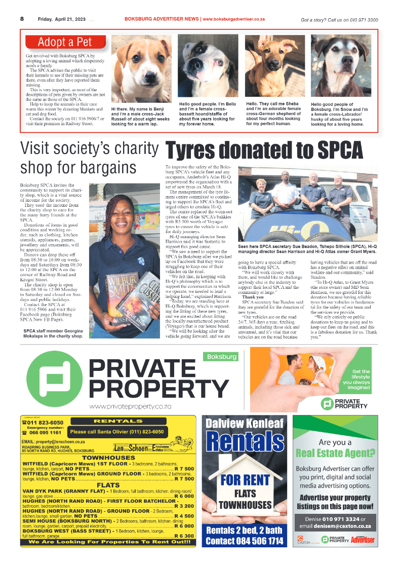 Boksburg Advertiser 21 April 2023 page 8