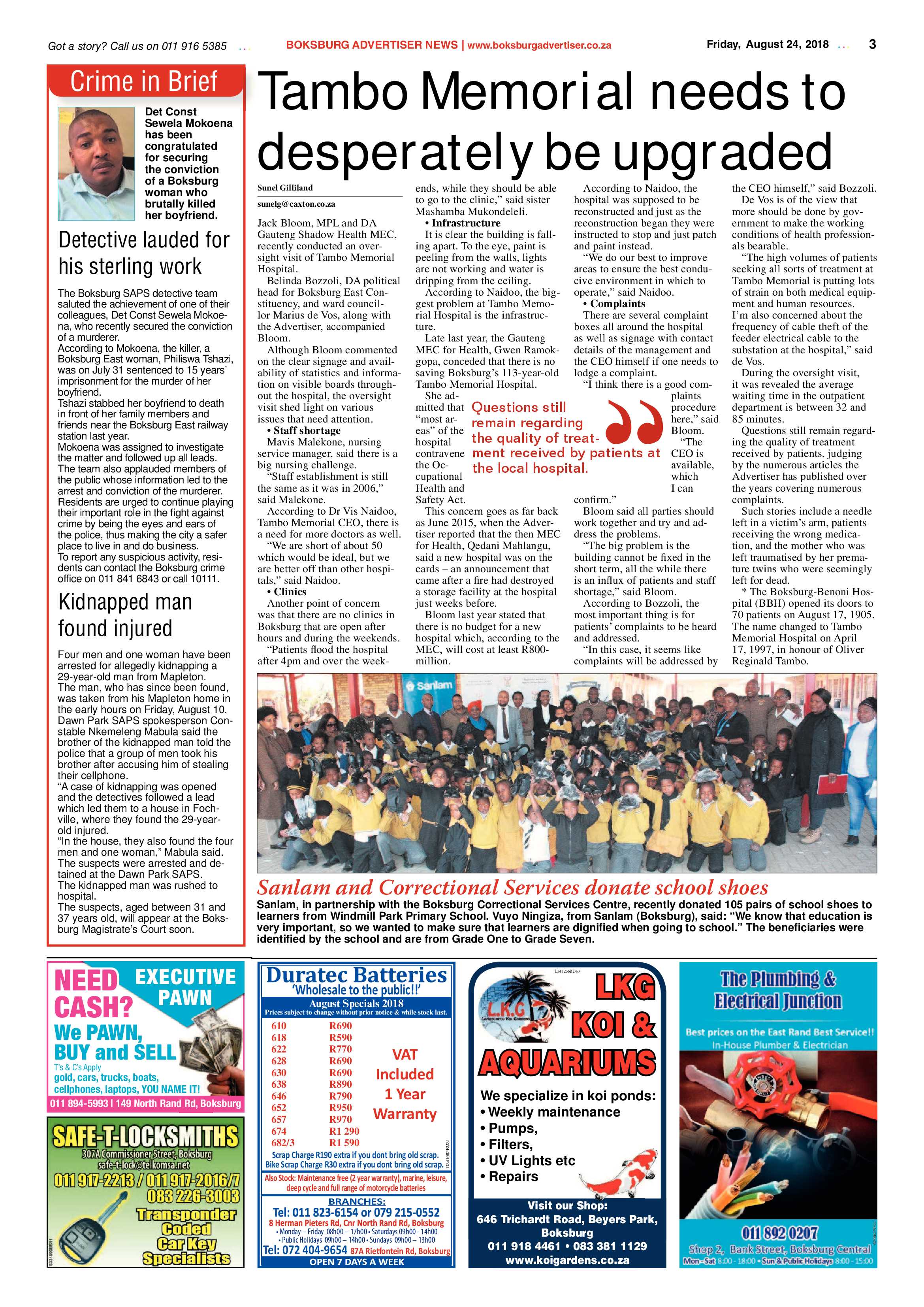 Boksburg Advertiser 21 August 2018 page 3