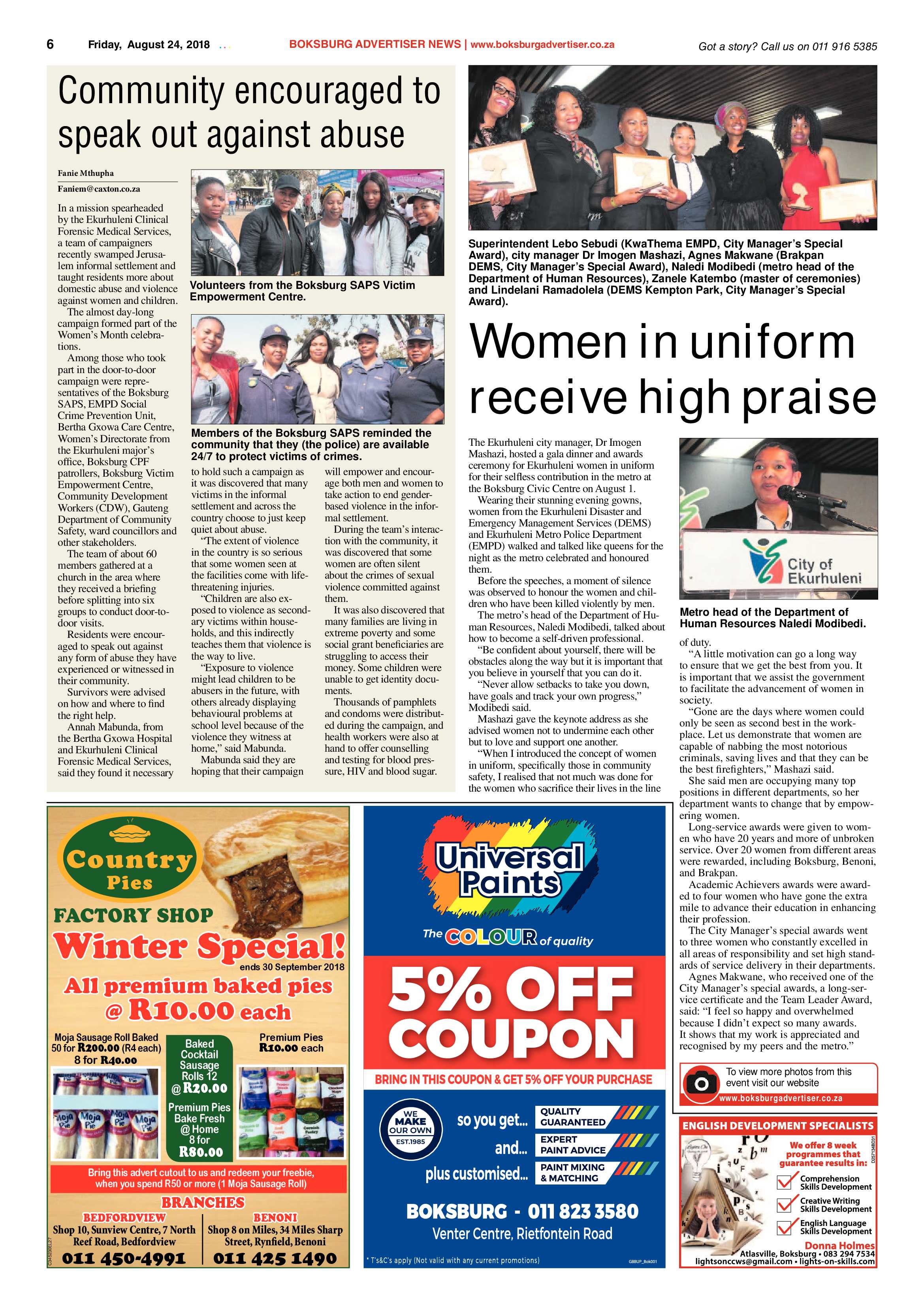 Boksburg Advertiser 21 August 2018 page 6