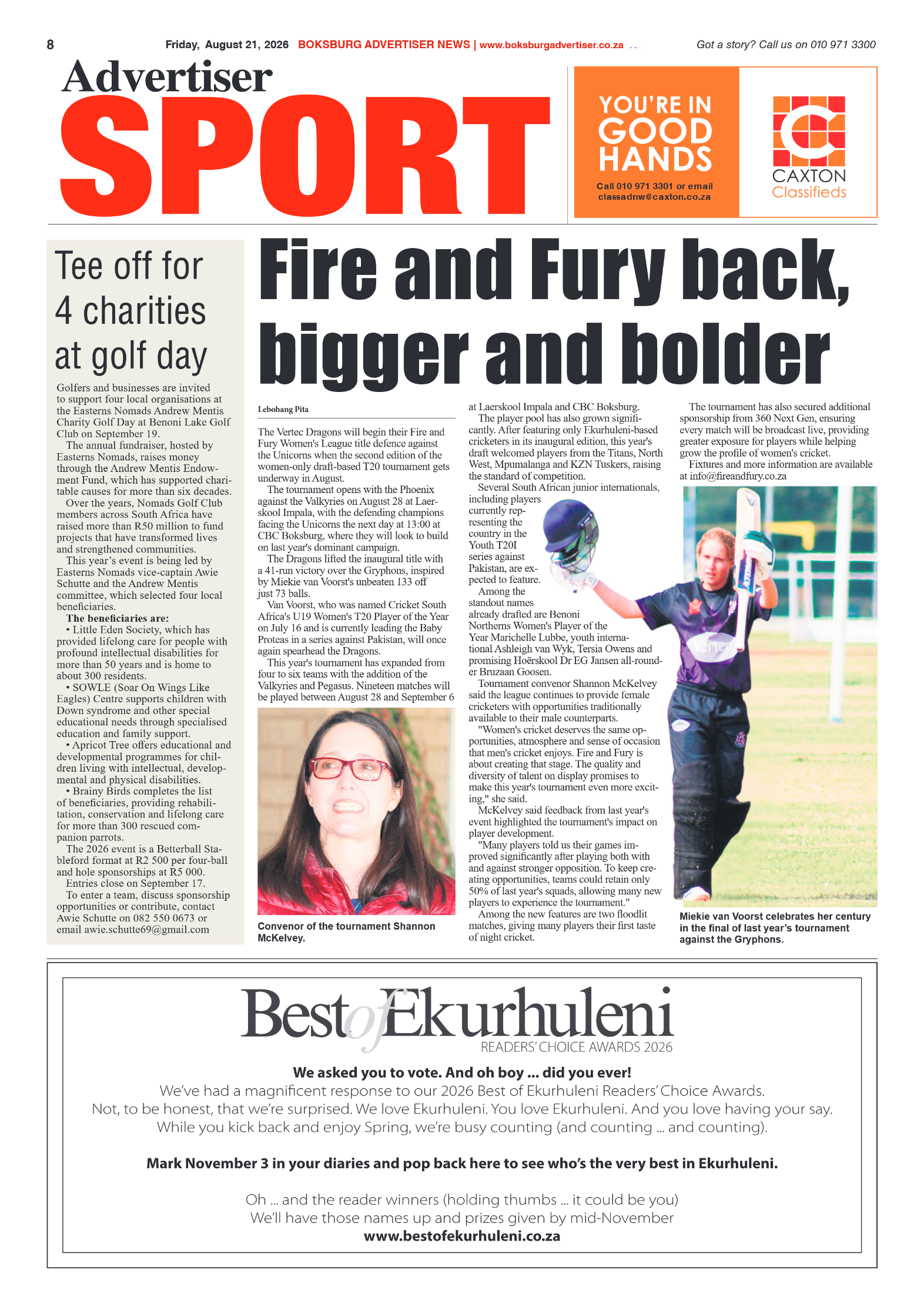 Boksburg Advertiser 21 August 2026 page 8