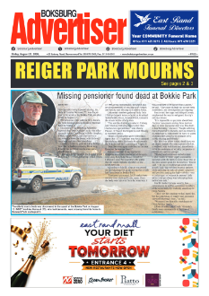 Boksburg Advertiser 21 August 2026