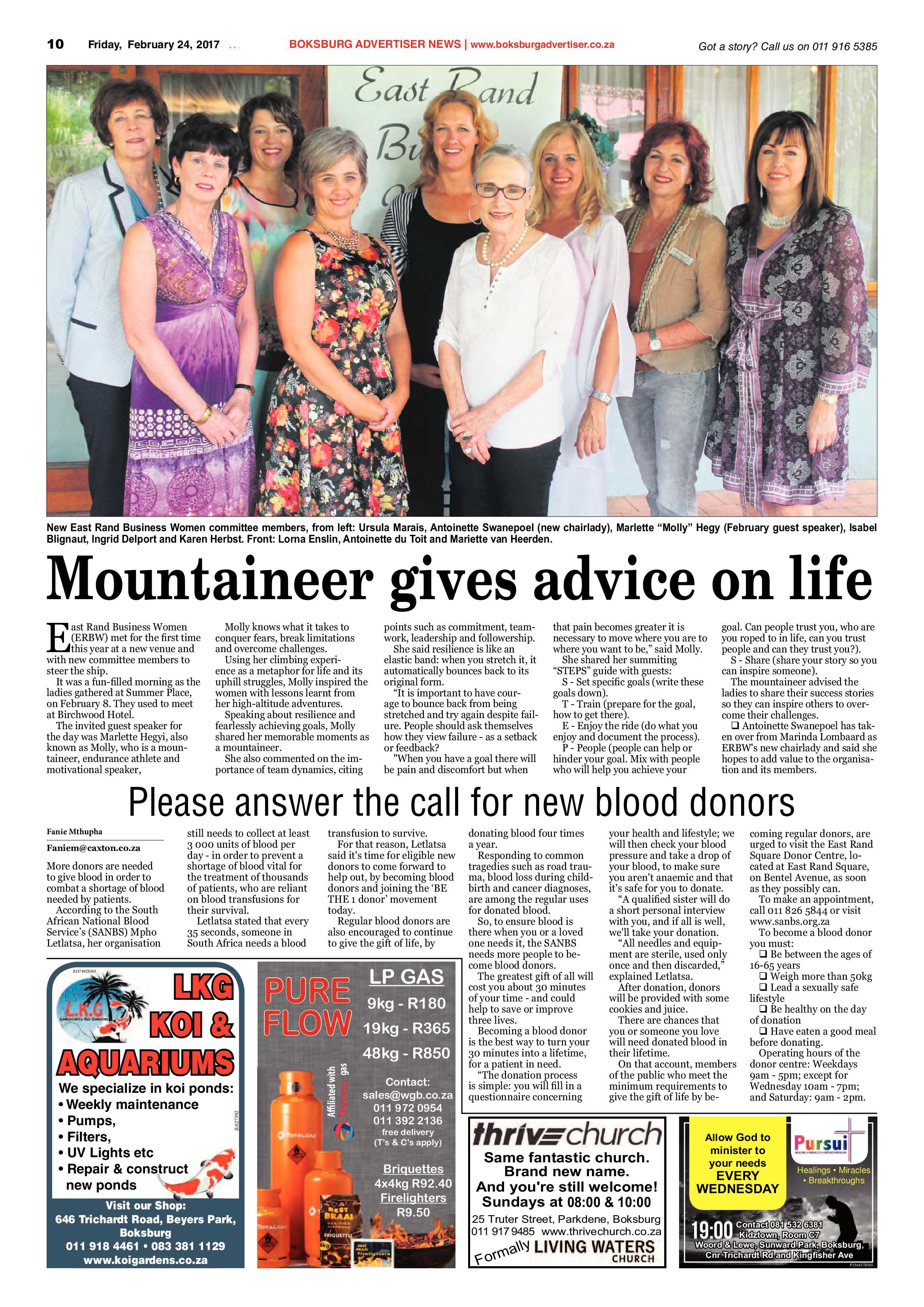 Boksburg Advertiser 21 February 2017 page 10