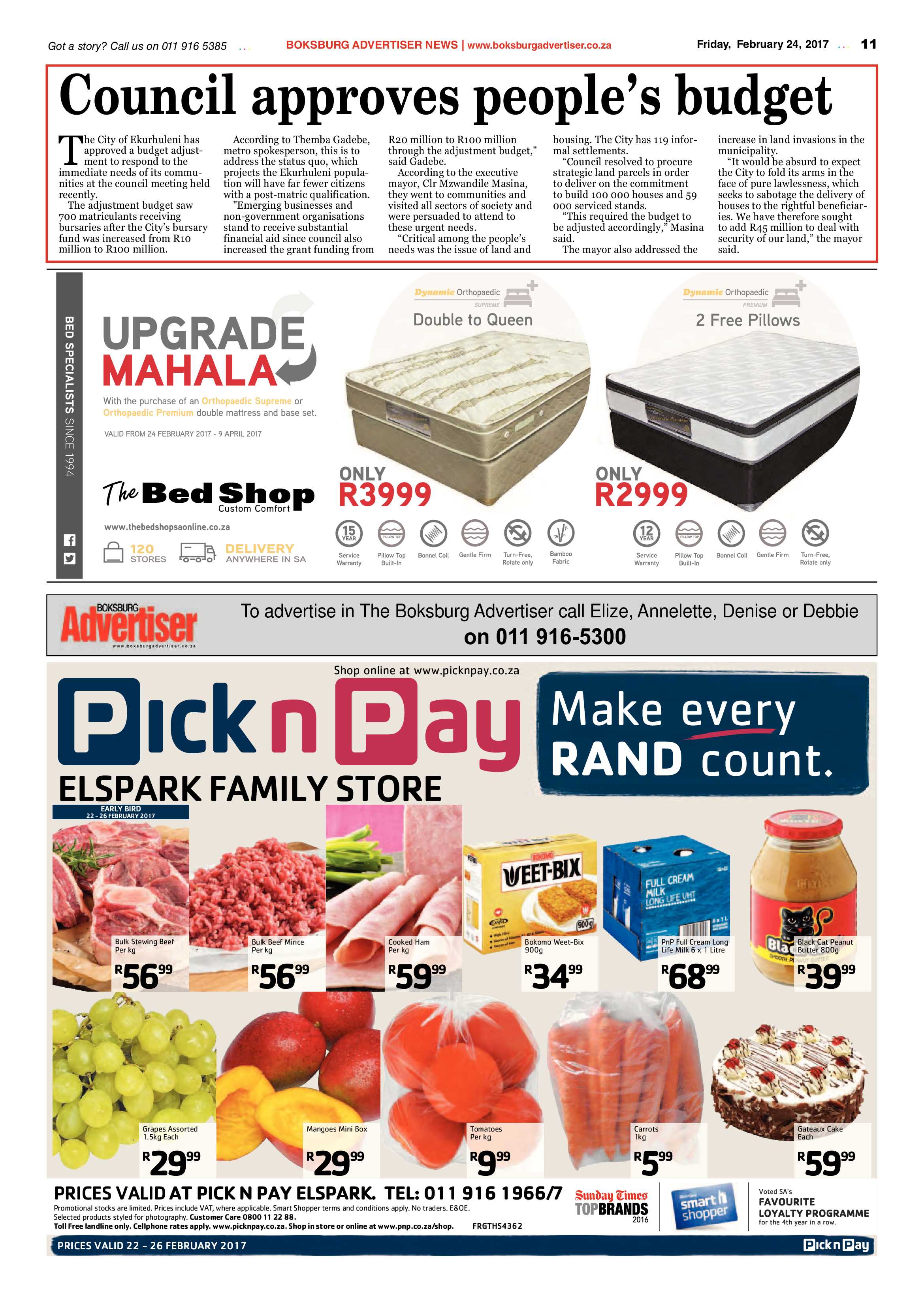 Boksburg Advertiser 21 February 2017 page 11