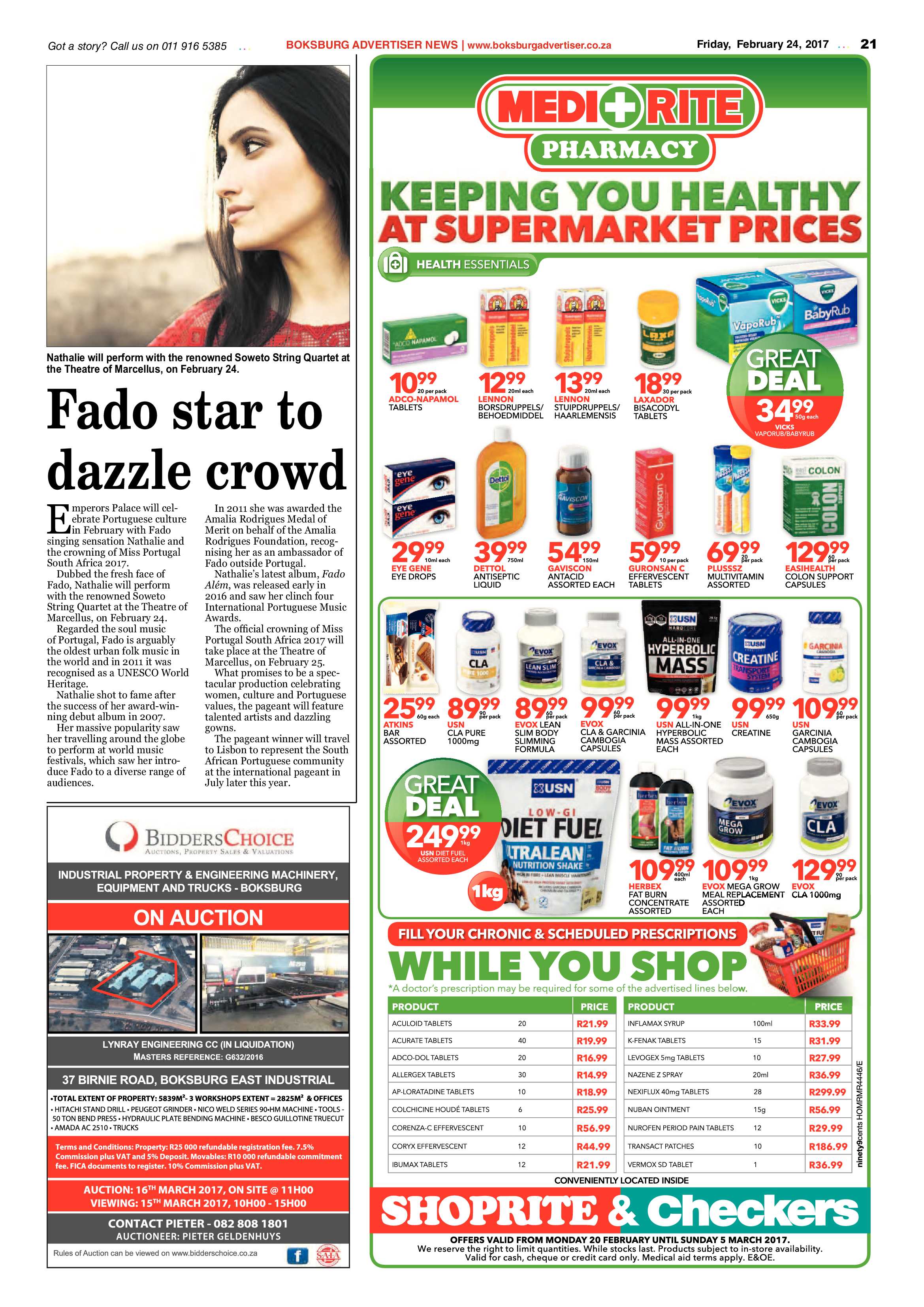 Boksburg Advertiser 21 February 2017 page 21
