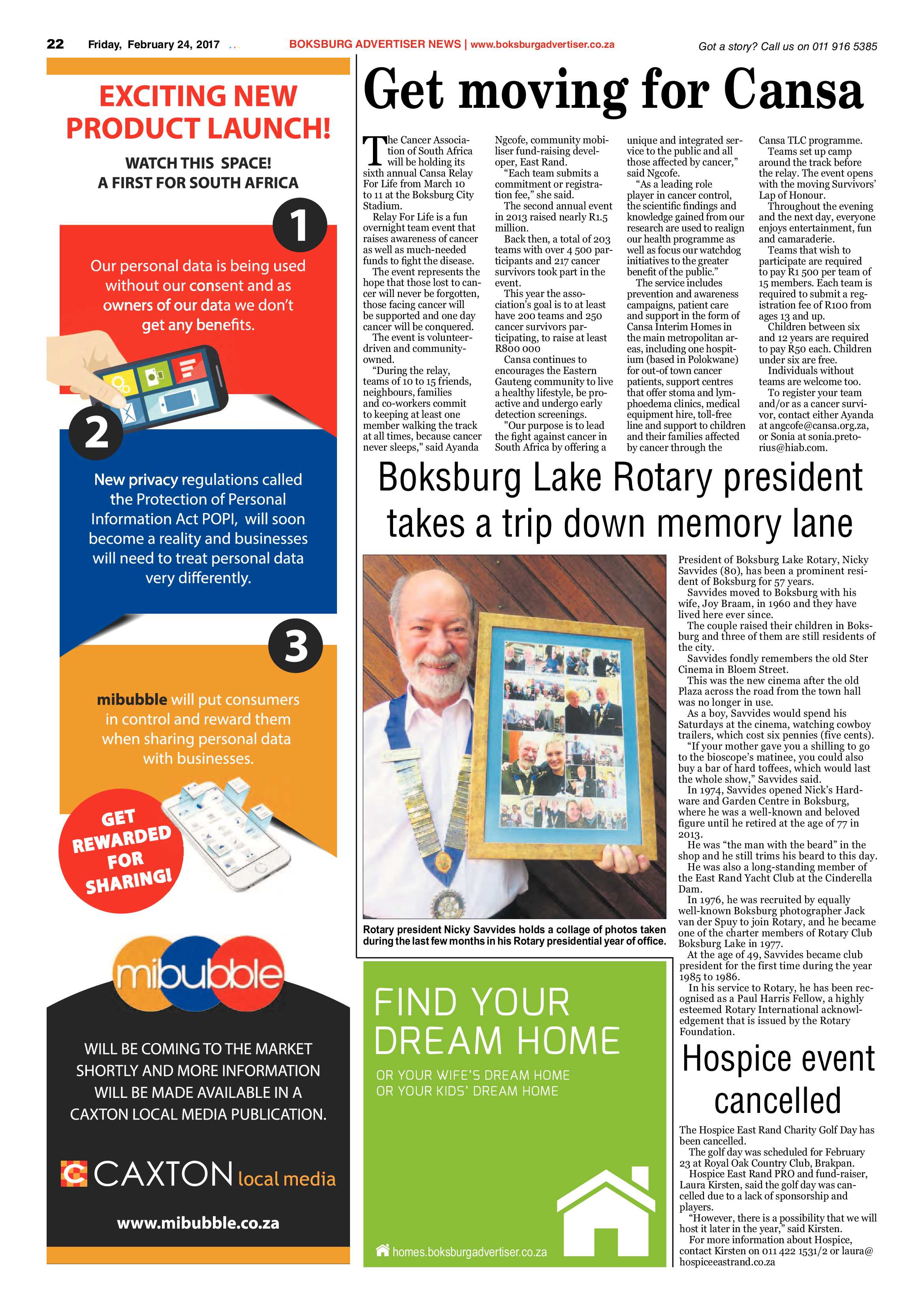 Boksburg Advertiser 21 February 2017 page 22