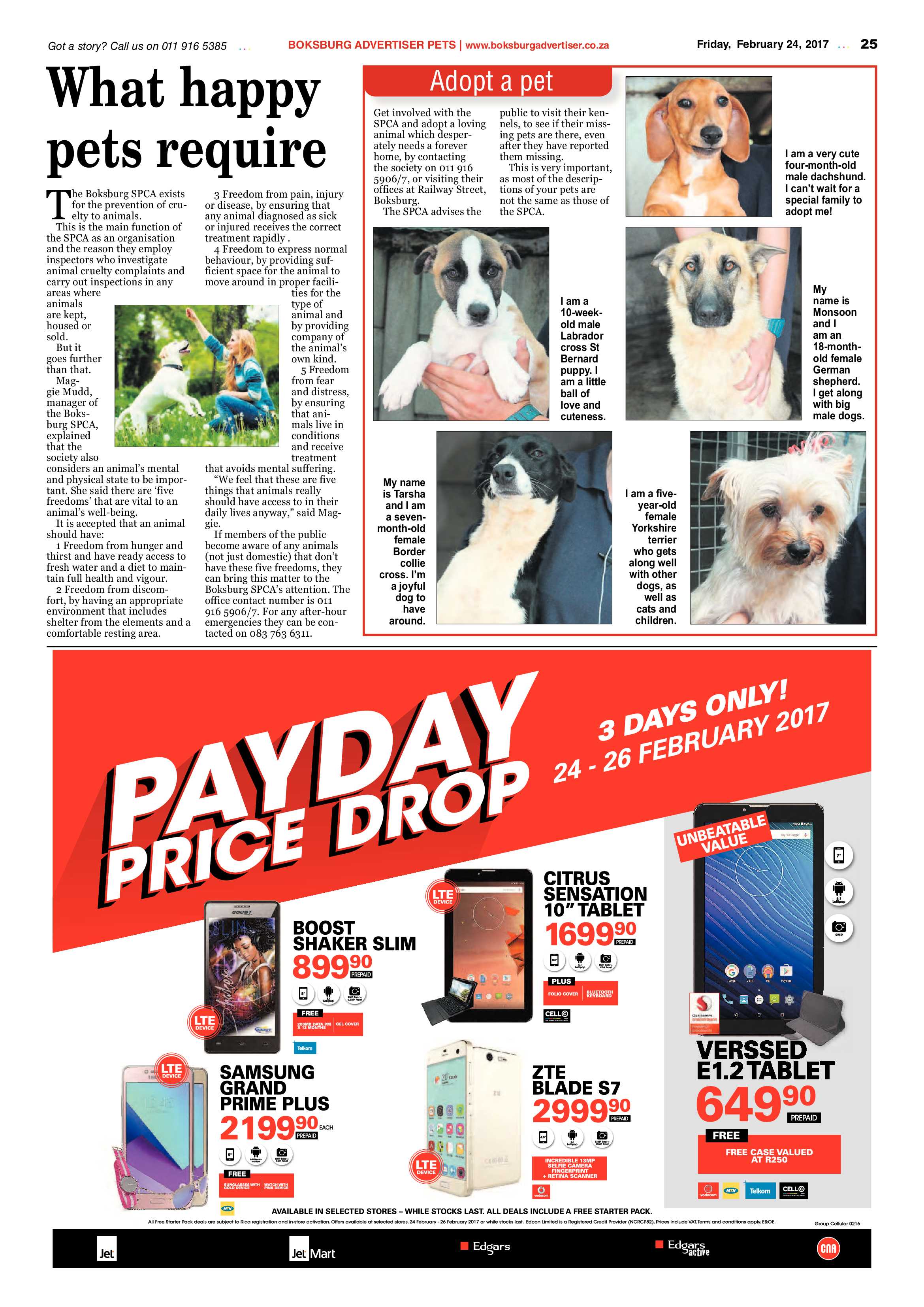 Boksburg Advertiser 21 February 2017 page 25