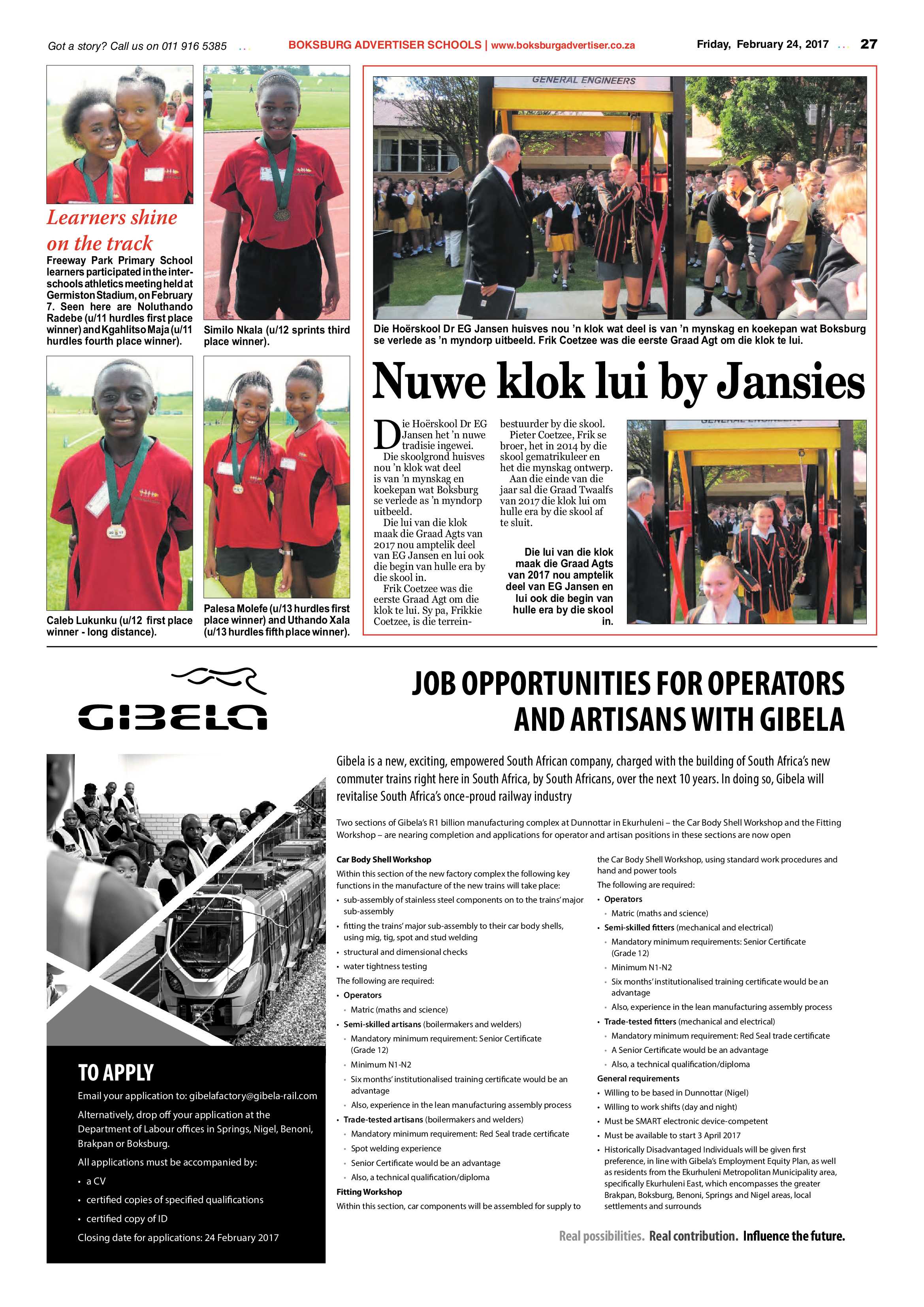 Boksburg Advertiser 21 February 2017 page 27