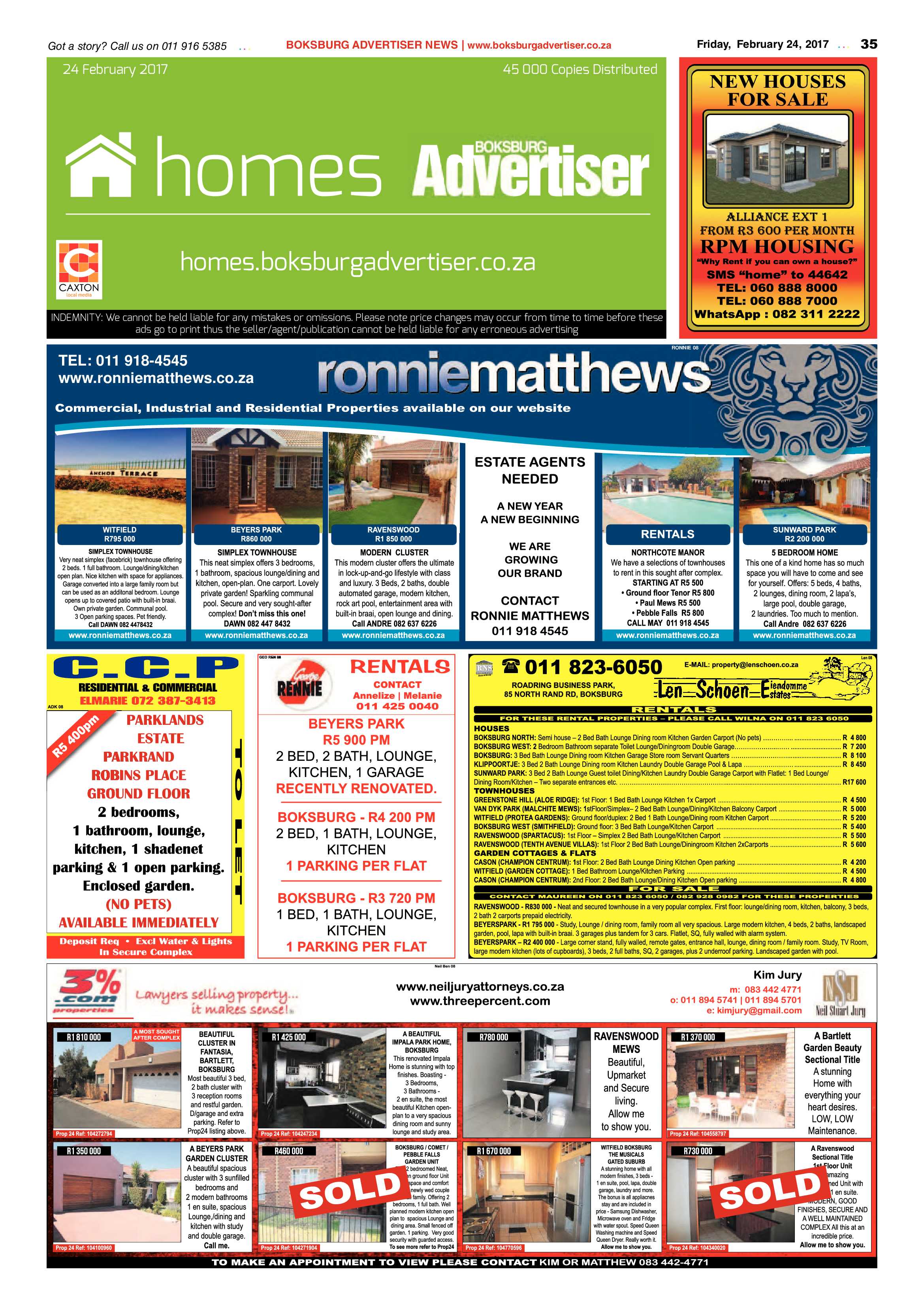 Boksburg Advertiser 21 February 2017 page 35
