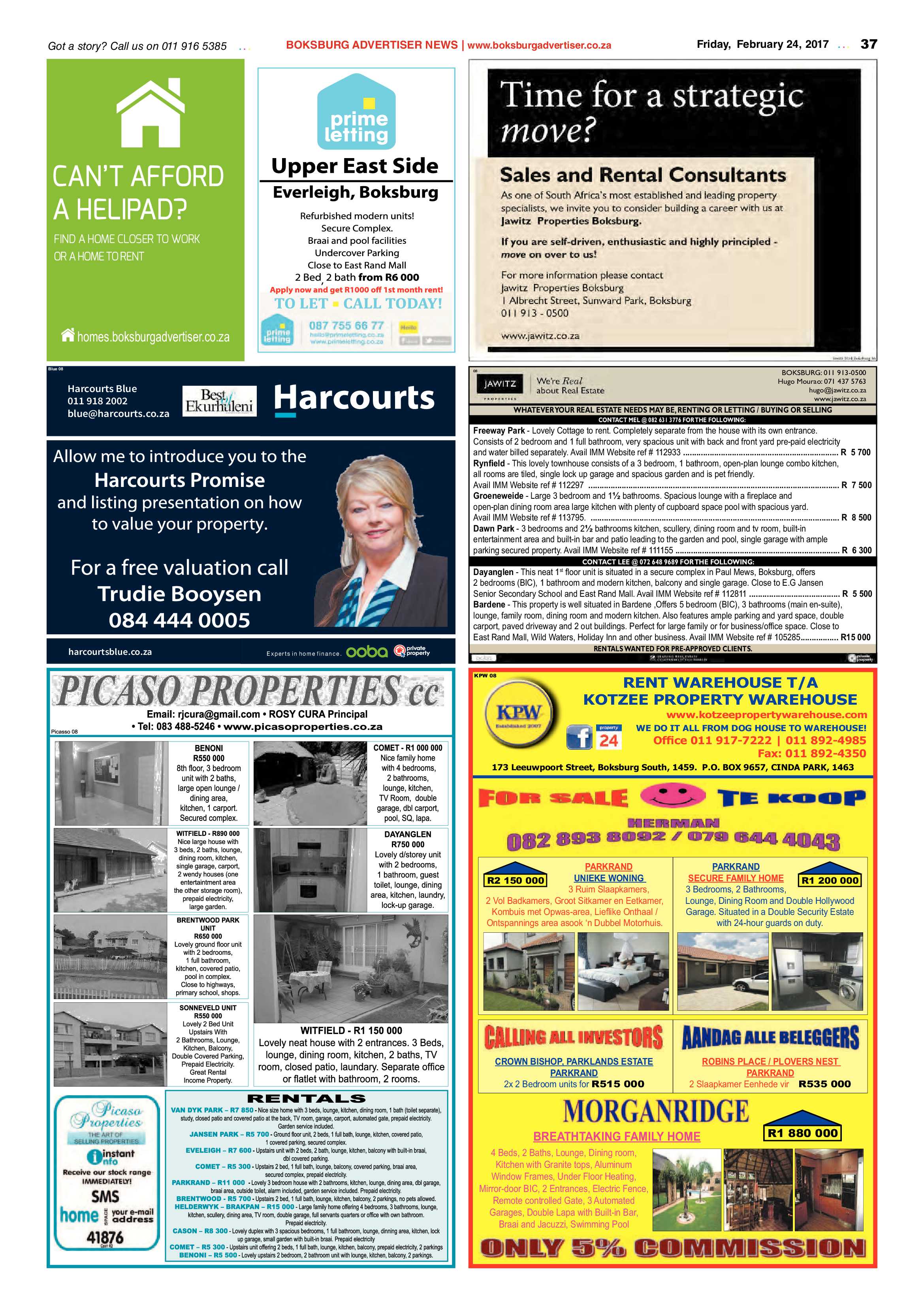 Boksburg Advertiser 21 February 2017 page 37