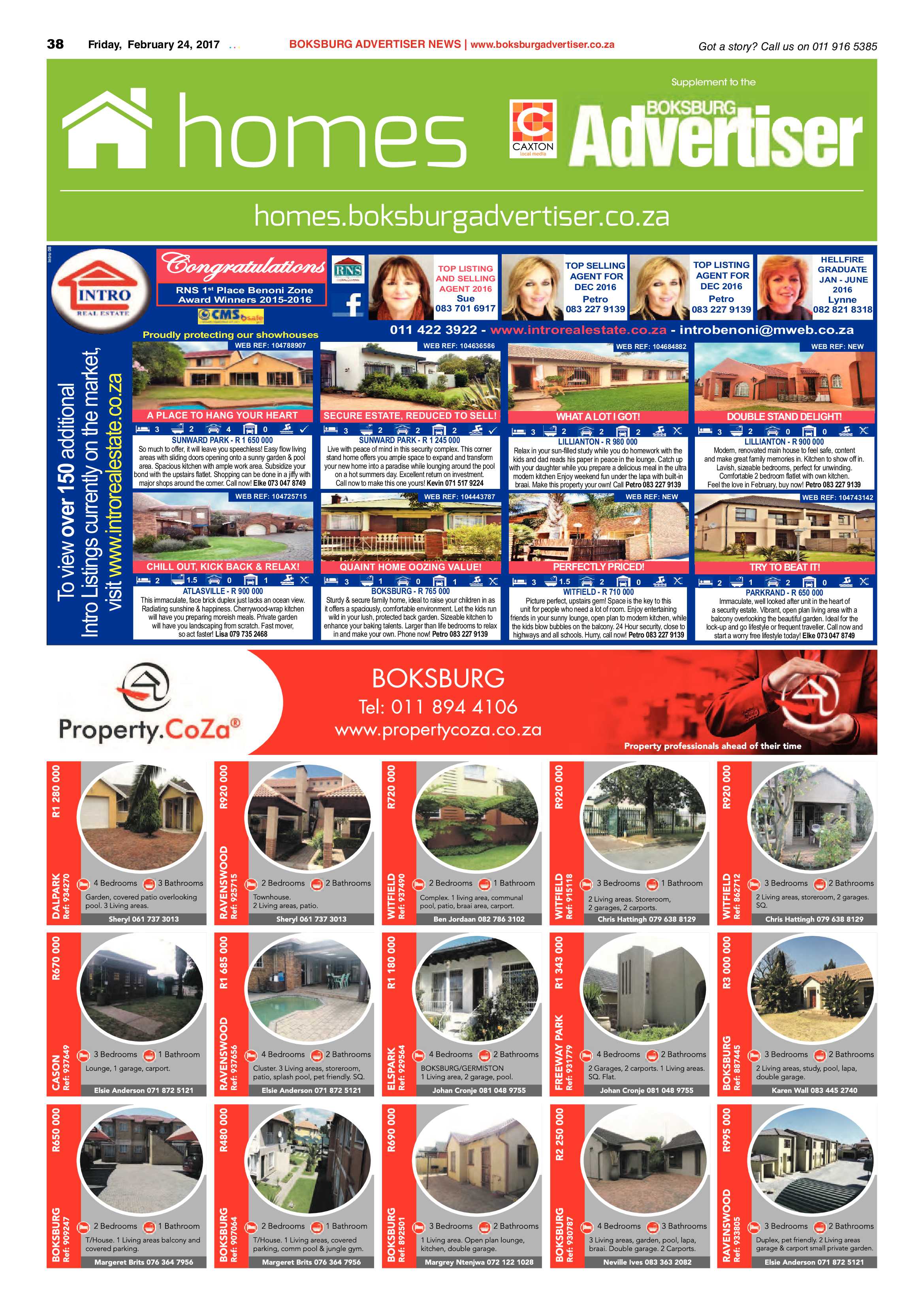 Boksburg Advertiser 21 February 2017 page 38