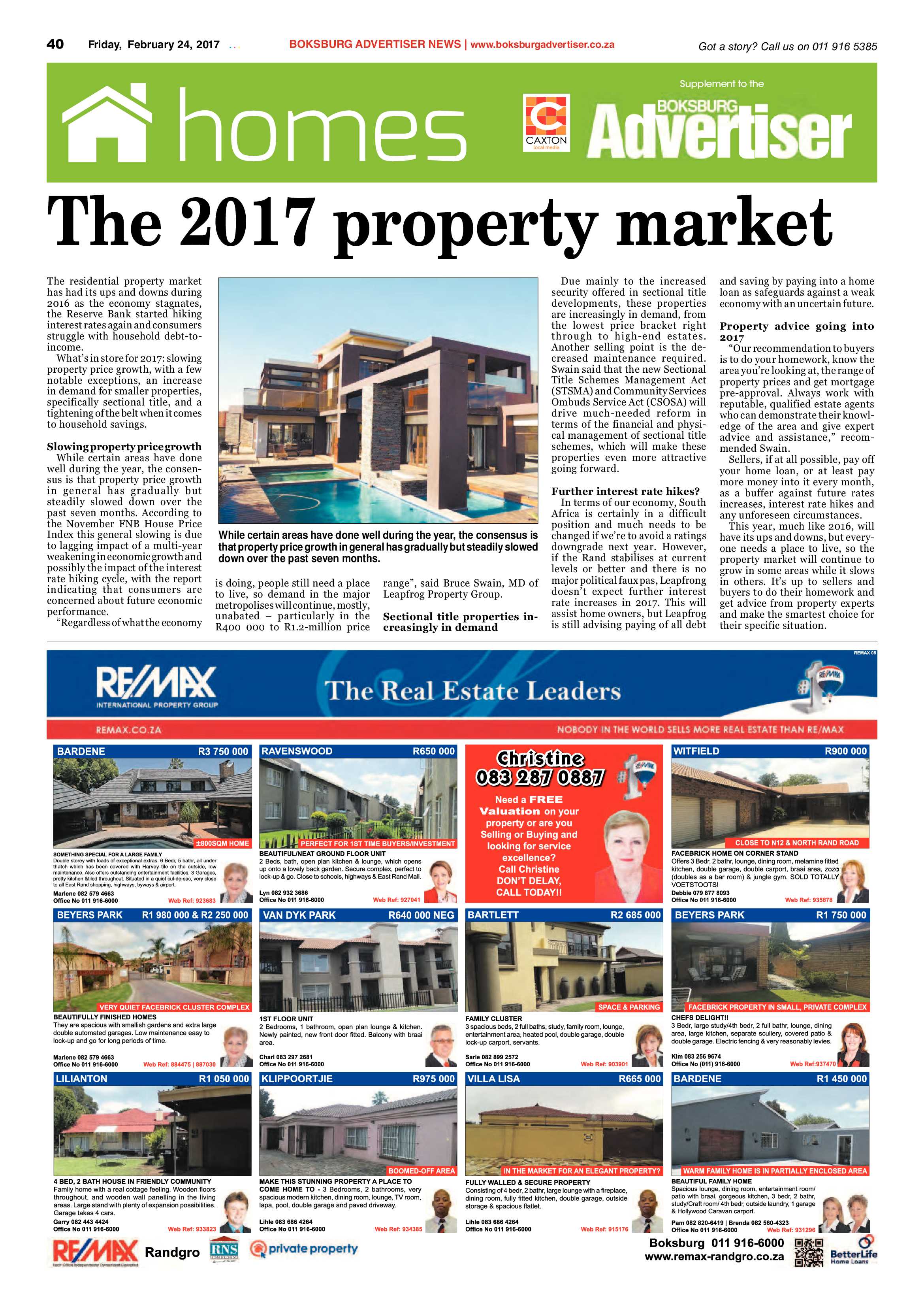 Boksburg Advertiser 21 February 2017 page 40