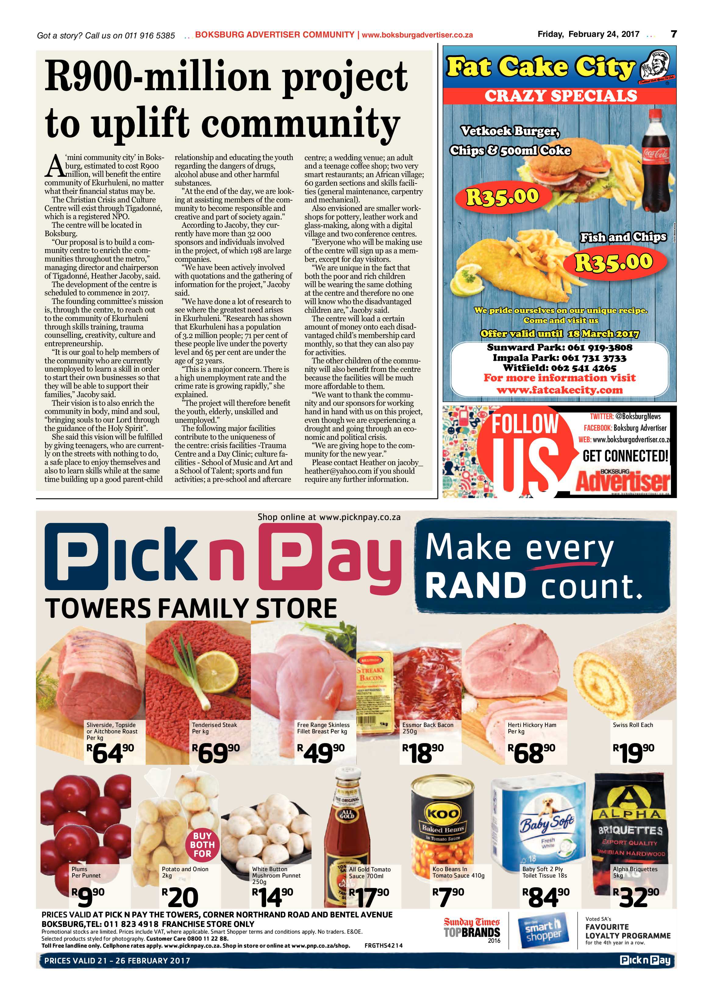 Boksburg Advertiser 21 February 2017 page 7