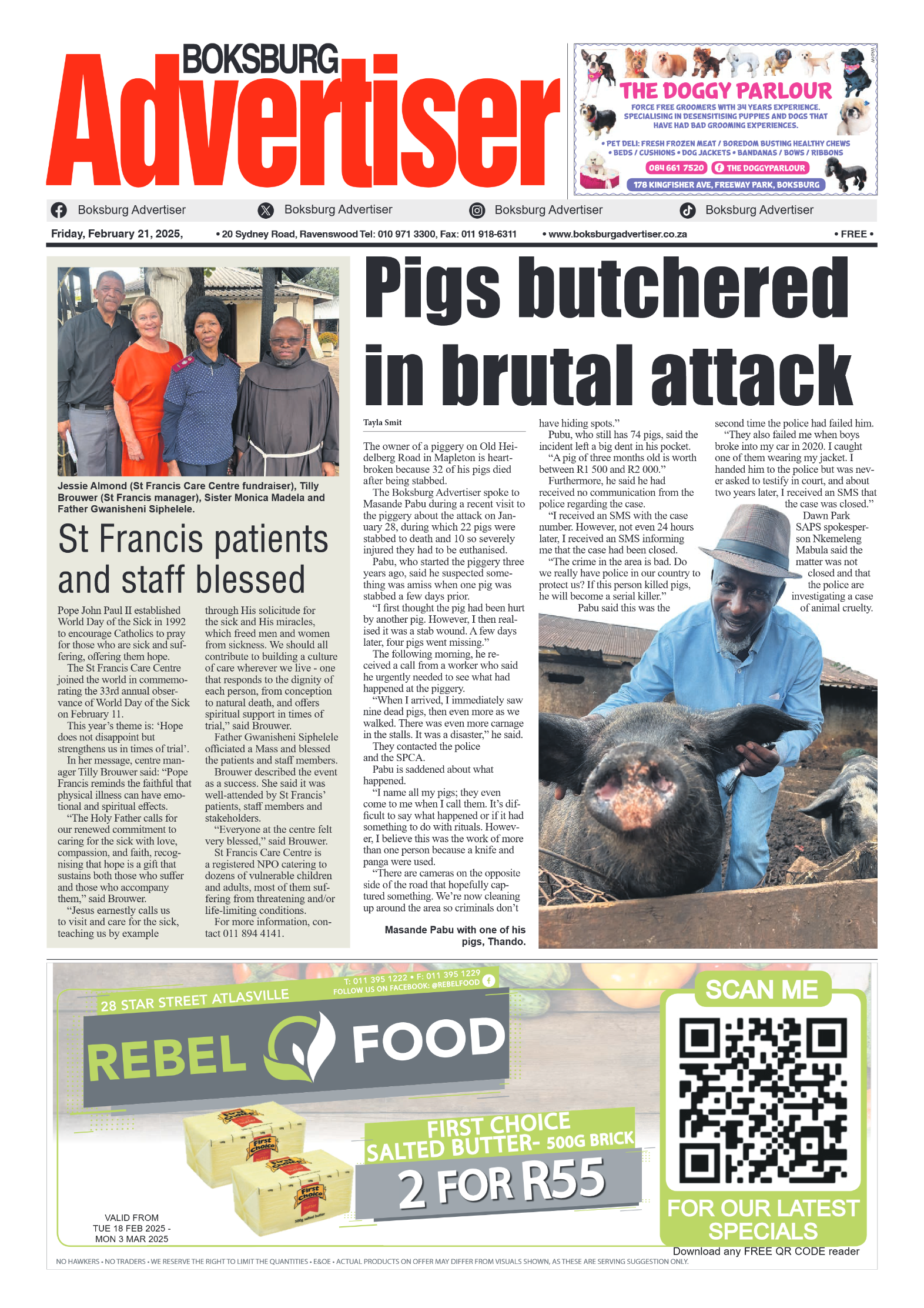 Boksburg Advertiser 21 February 2025 page 1