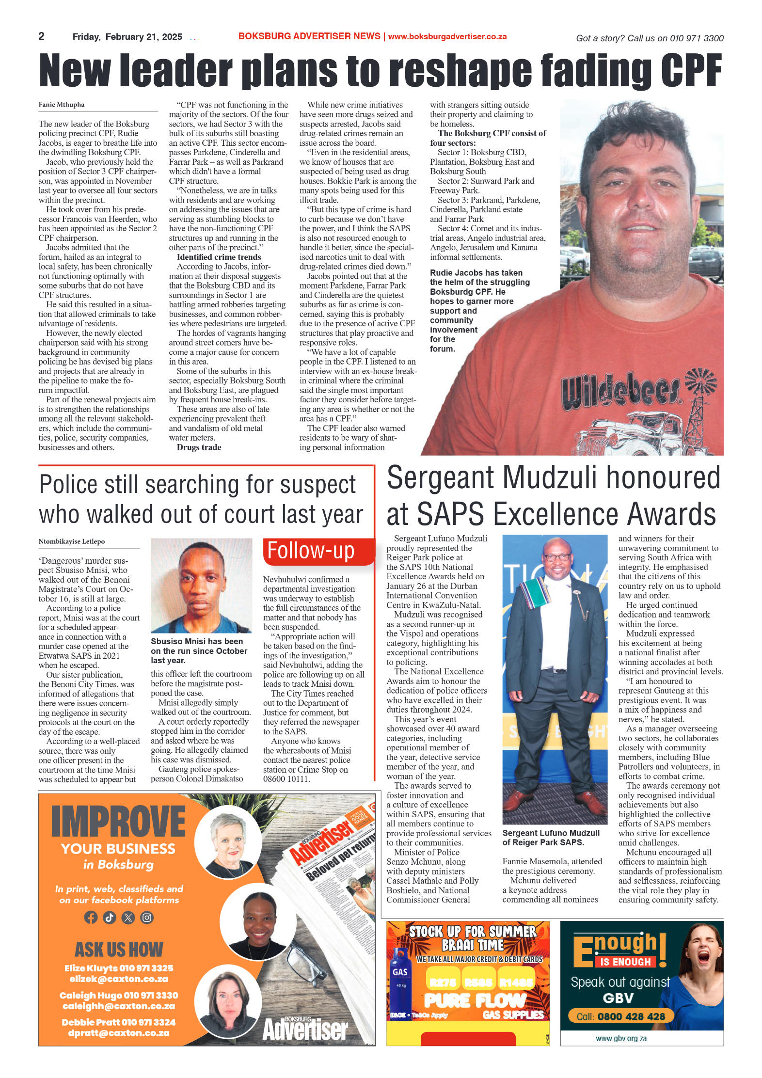 Boksburg Advertiser 21 February 2025 page 2