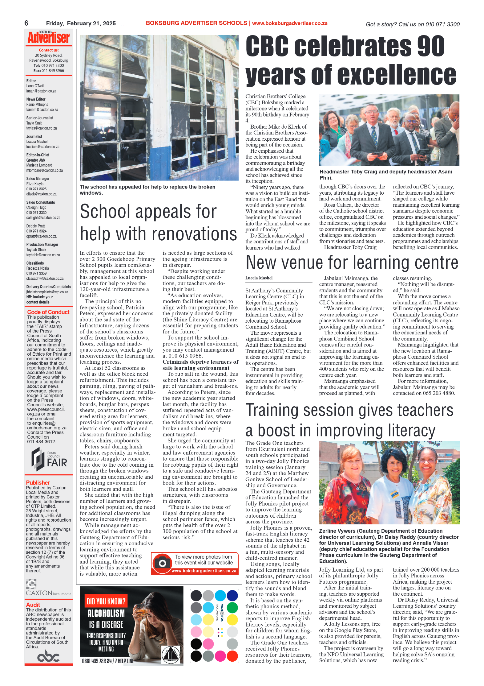 Boksburg Advertiser 21 February 2025 page 6