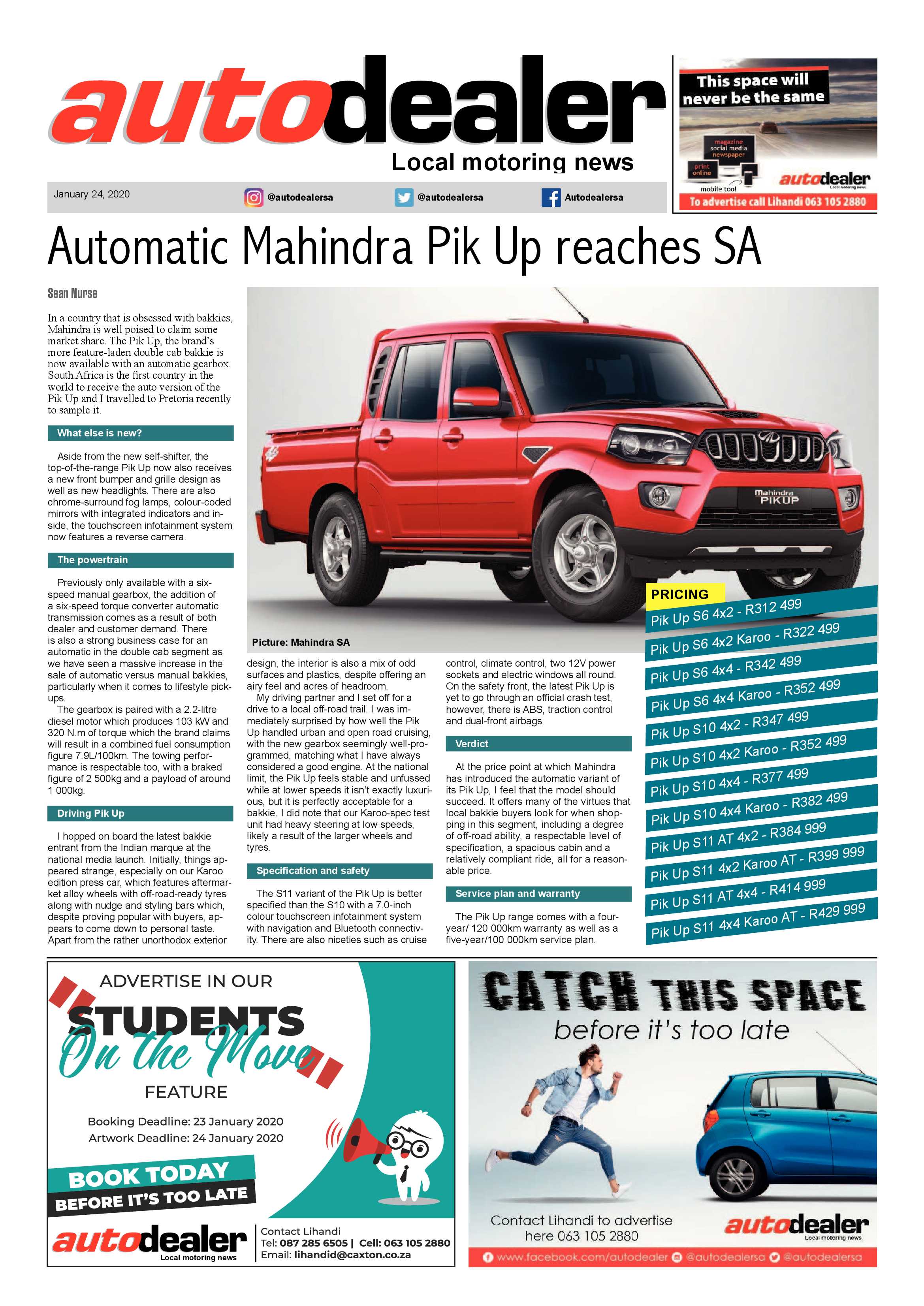 Boksburg Advertiser 21 January 2020 page 16