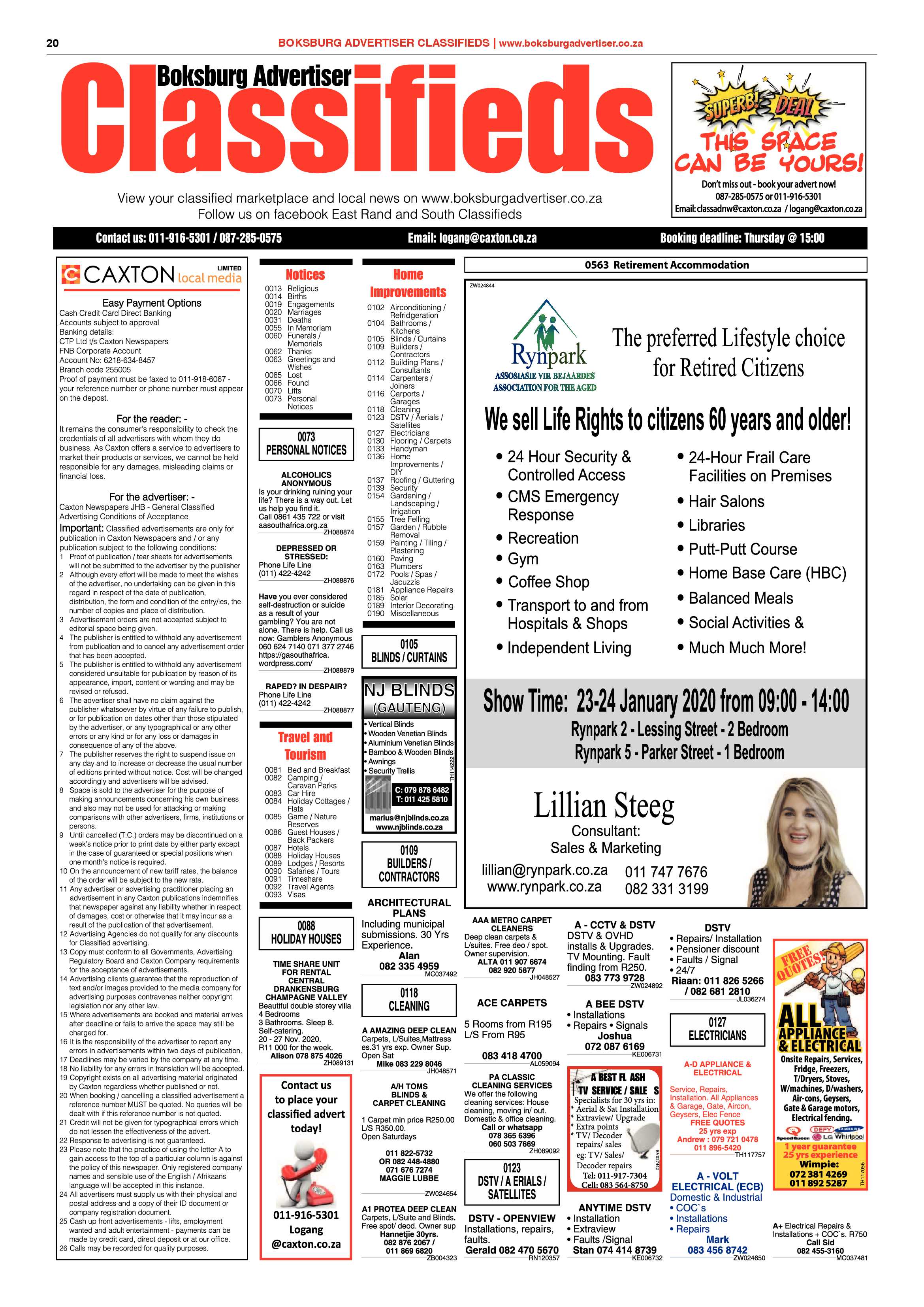 Boksburg Advertiser 21 January 2020 page 20