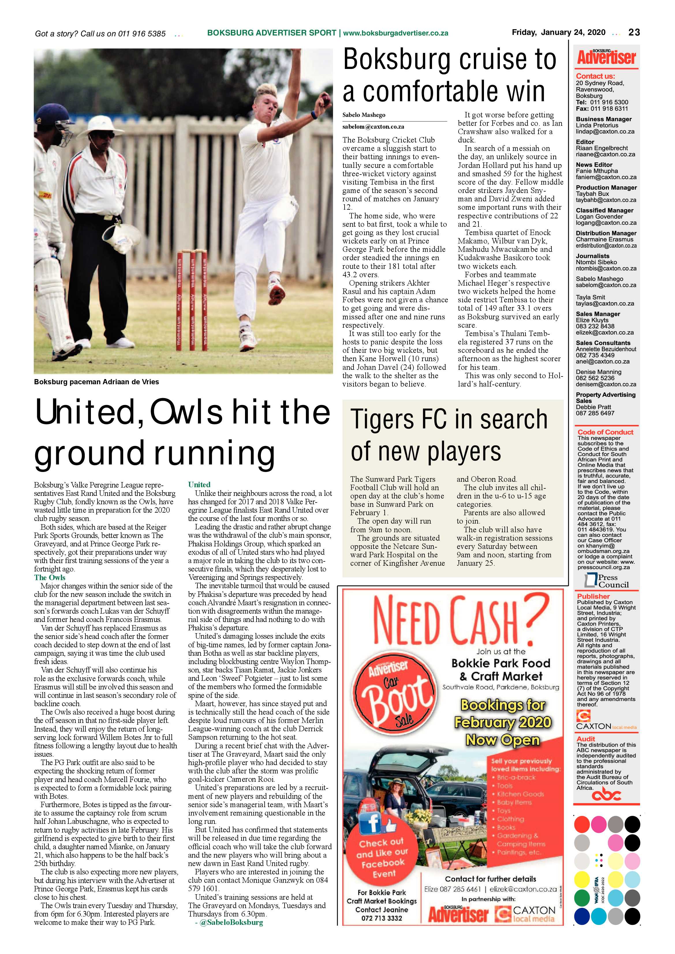 Boksburg Advertiser 21 January 2020 page 23