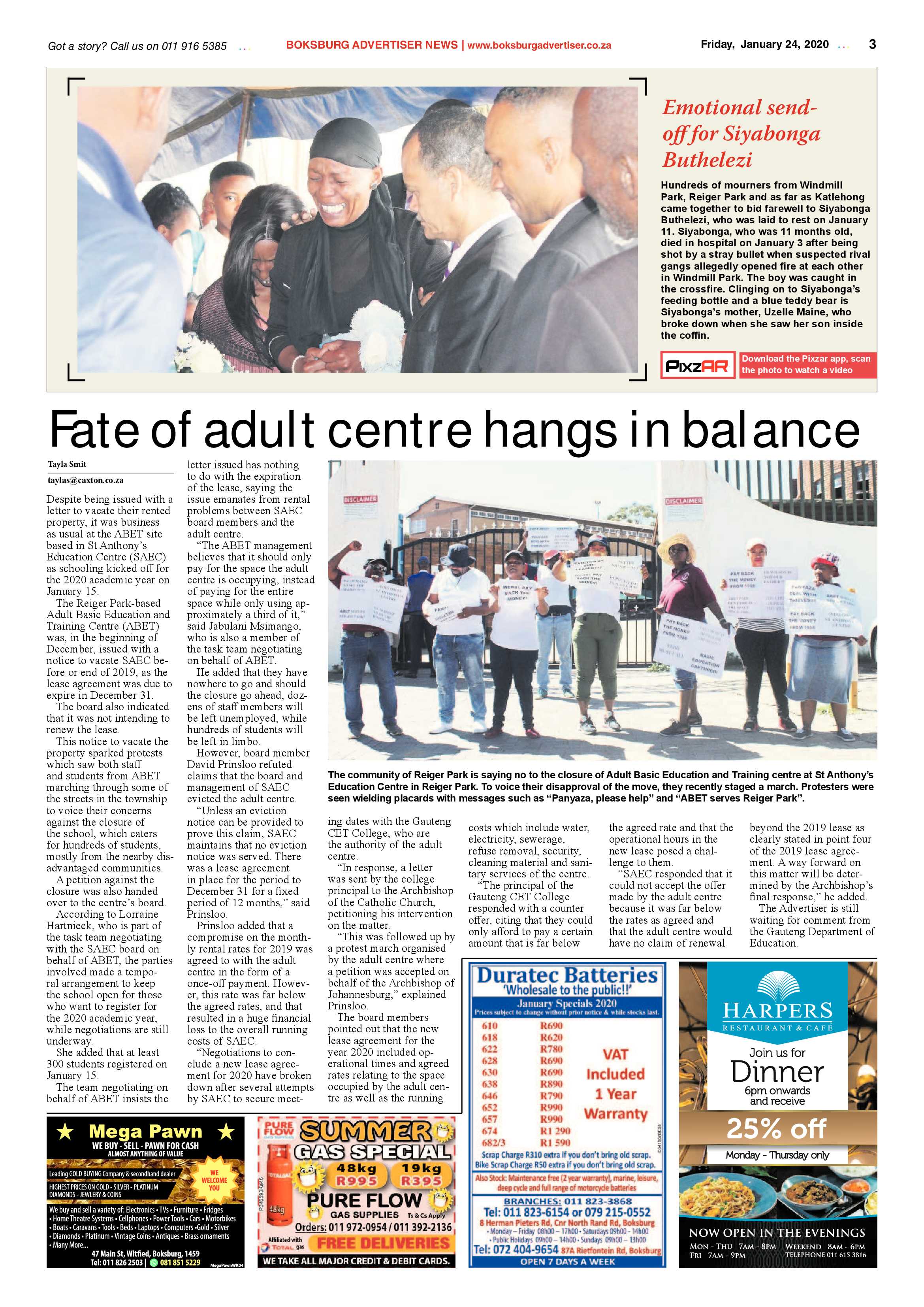 Boksburg Advertiser 21 January 2020 page 3