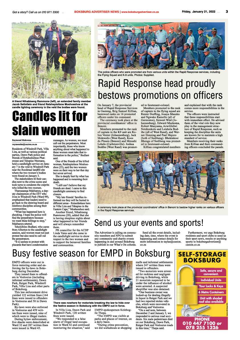 Boksburg Advertiser 21 January 2022 page 3