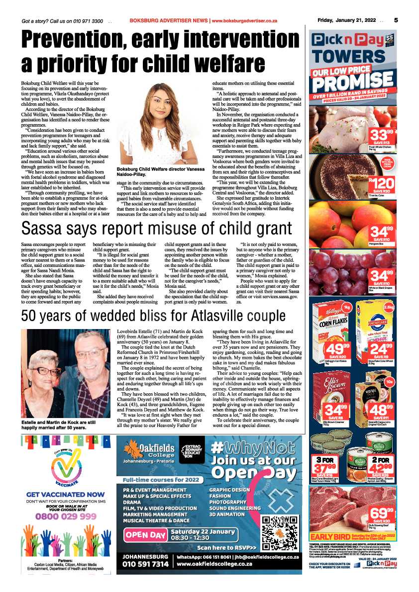 Boksburg Advertiser 21 January 2022 page 5