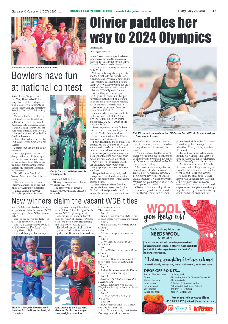 Boksburg Advertiser 21 July 2023 page 11