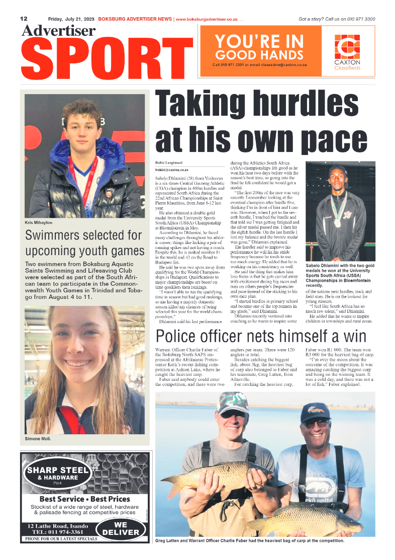 Boksburg Advertiser 21 July 2023 page 12
