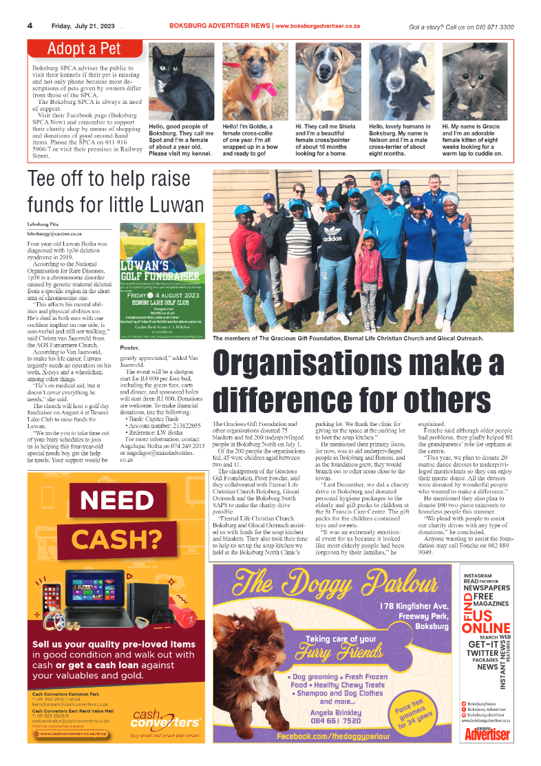 Boksburg Advertiser 21 July 2023 page 4