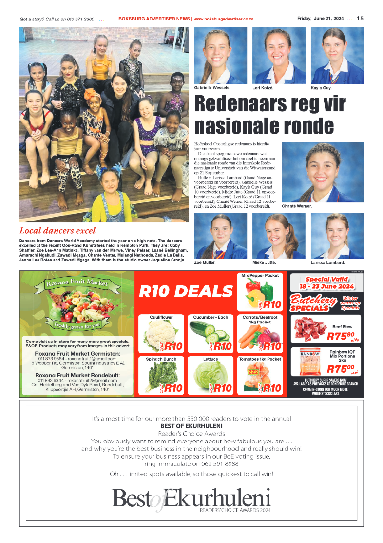Boksburg Advertiser 21 June 2024 page 15