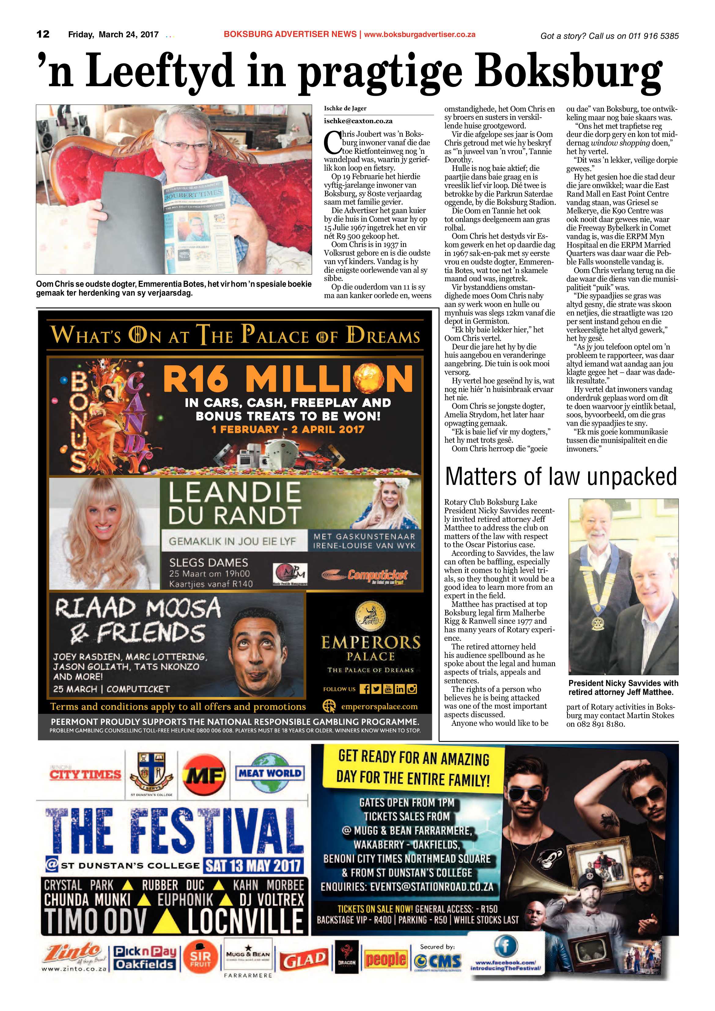 Boksburg Advertiser 21 March 2017 page 12