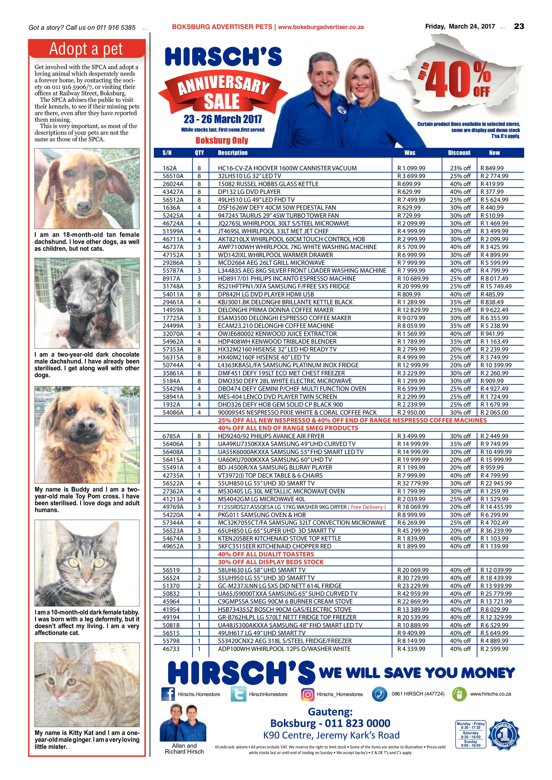 Boksburg Advertiser 21 March 2017 page 23