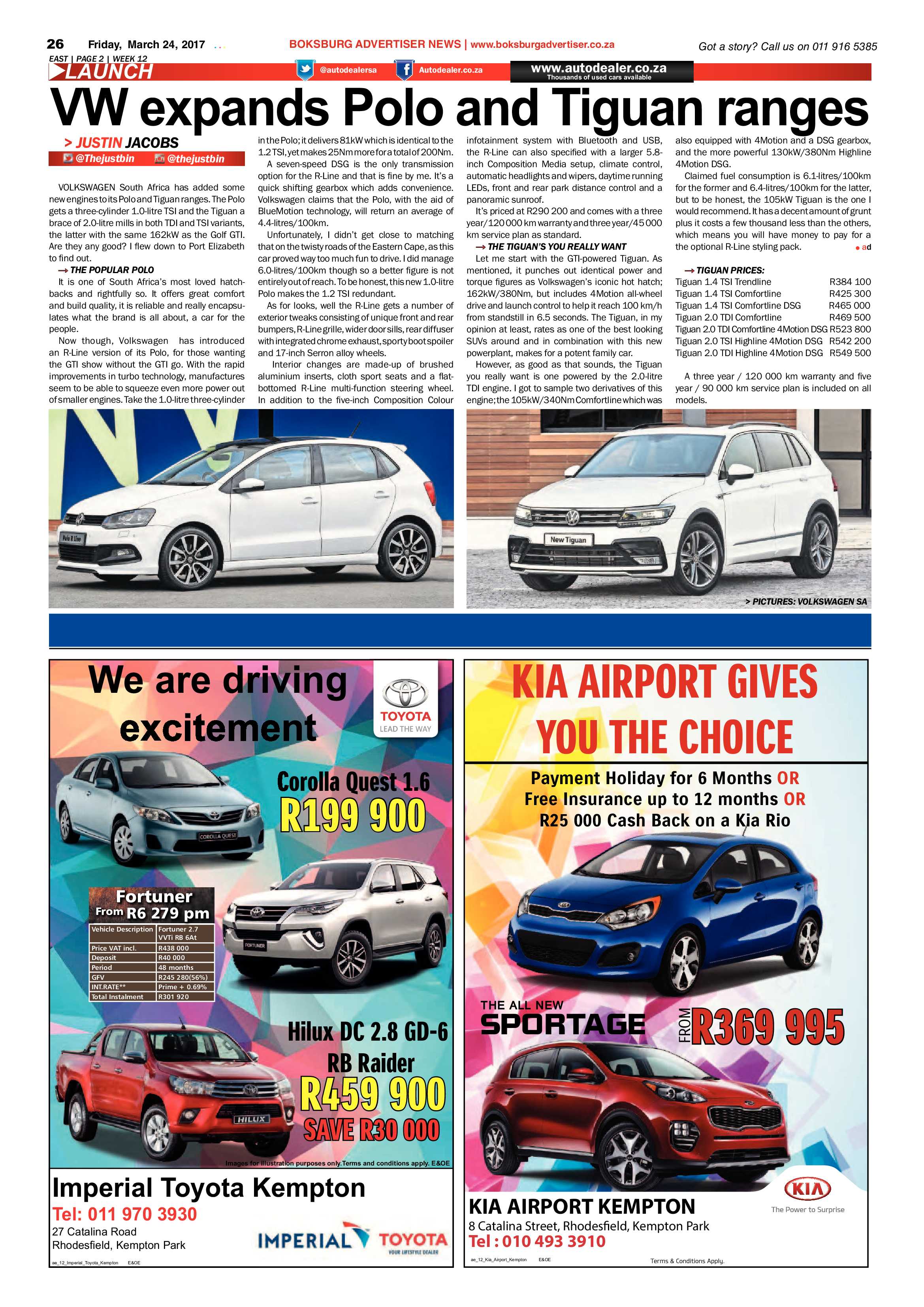 Boksburg Advertiser 21 March 2017 page 26