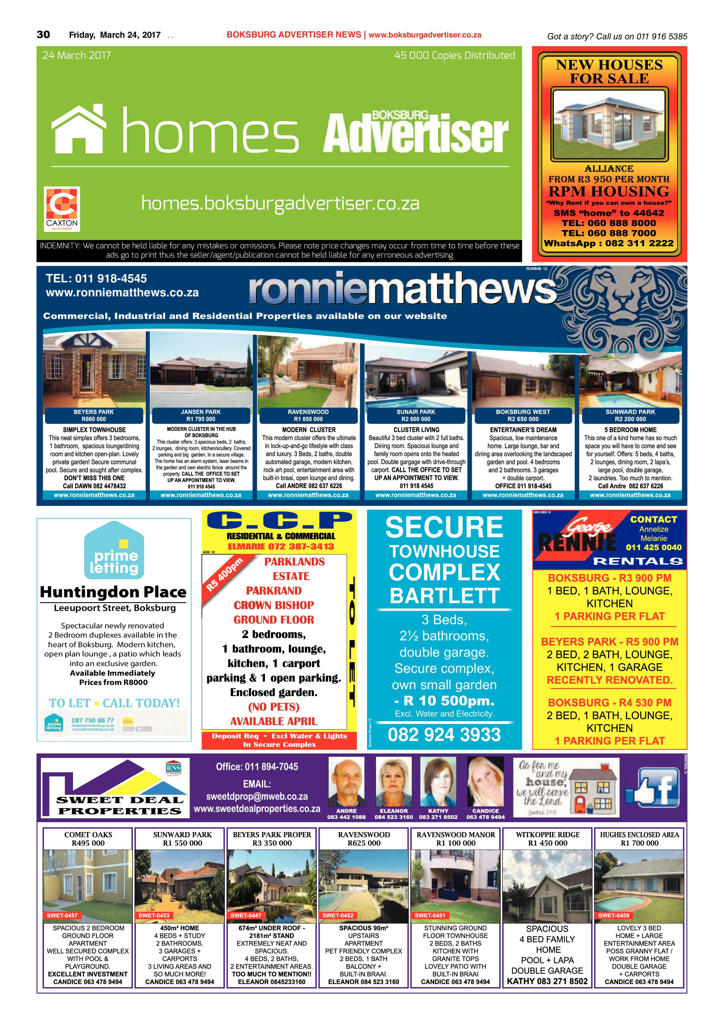 Boksburg Advertiser 21 March 2017 page 30