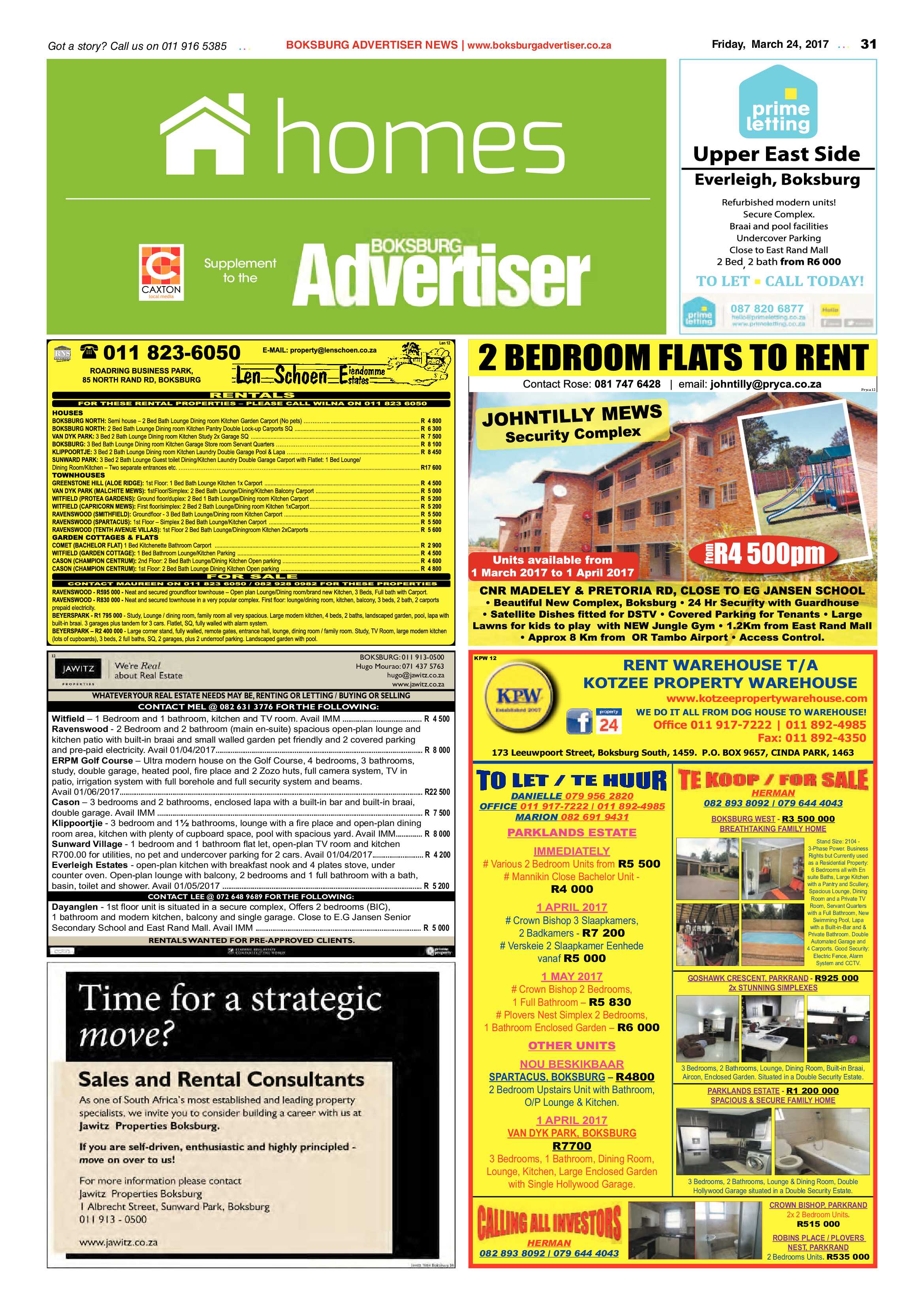 Boksburg Advertiser 21 March 2017 page 31