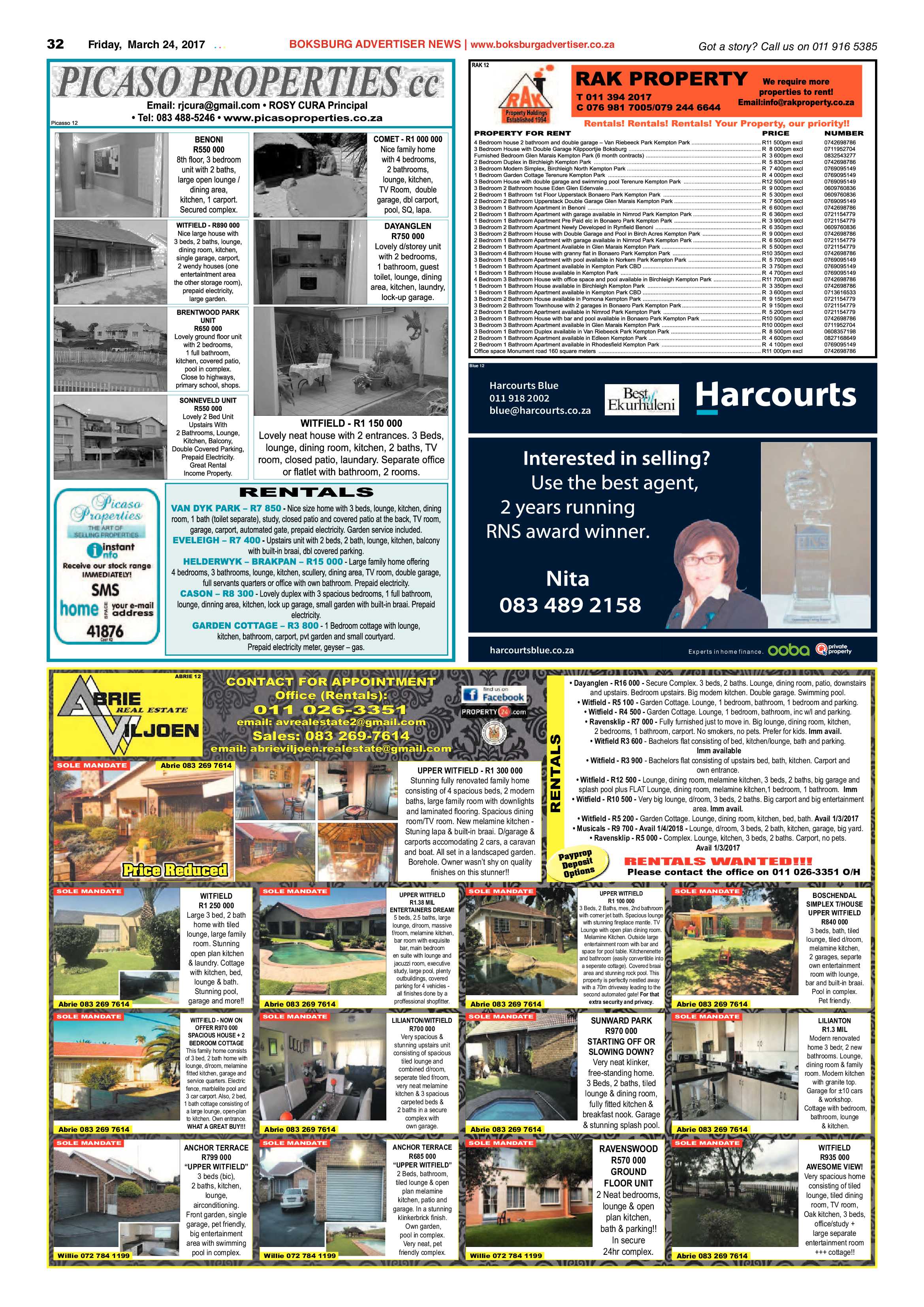 Boksburg Advertiser 21 March 2017 page 32