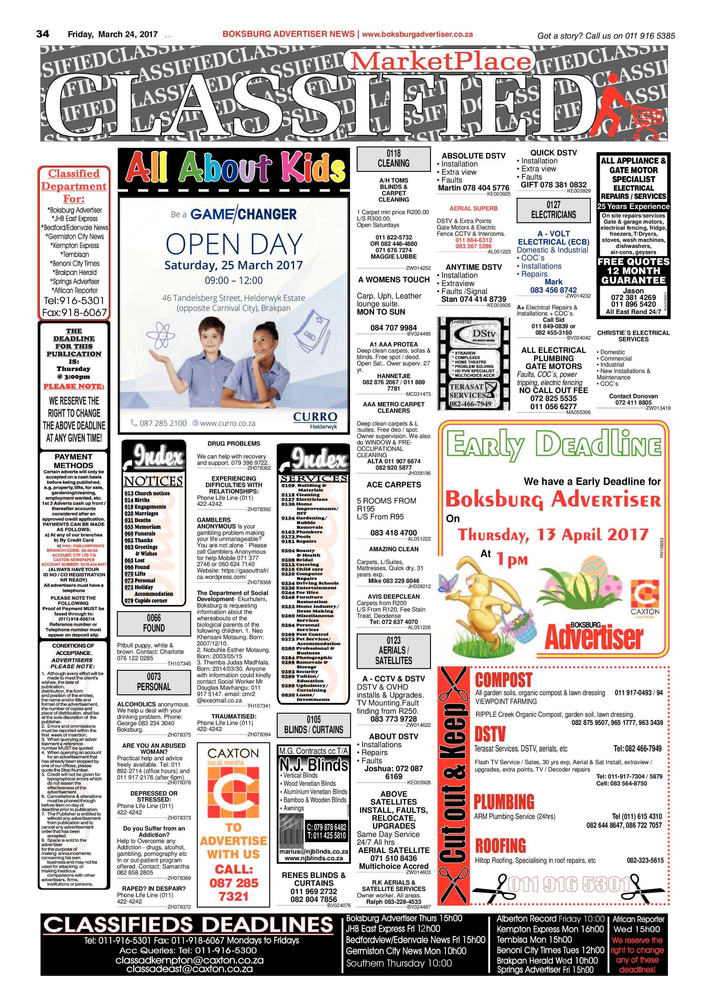 Boksburg Advertiser 21 March 2017 page 34