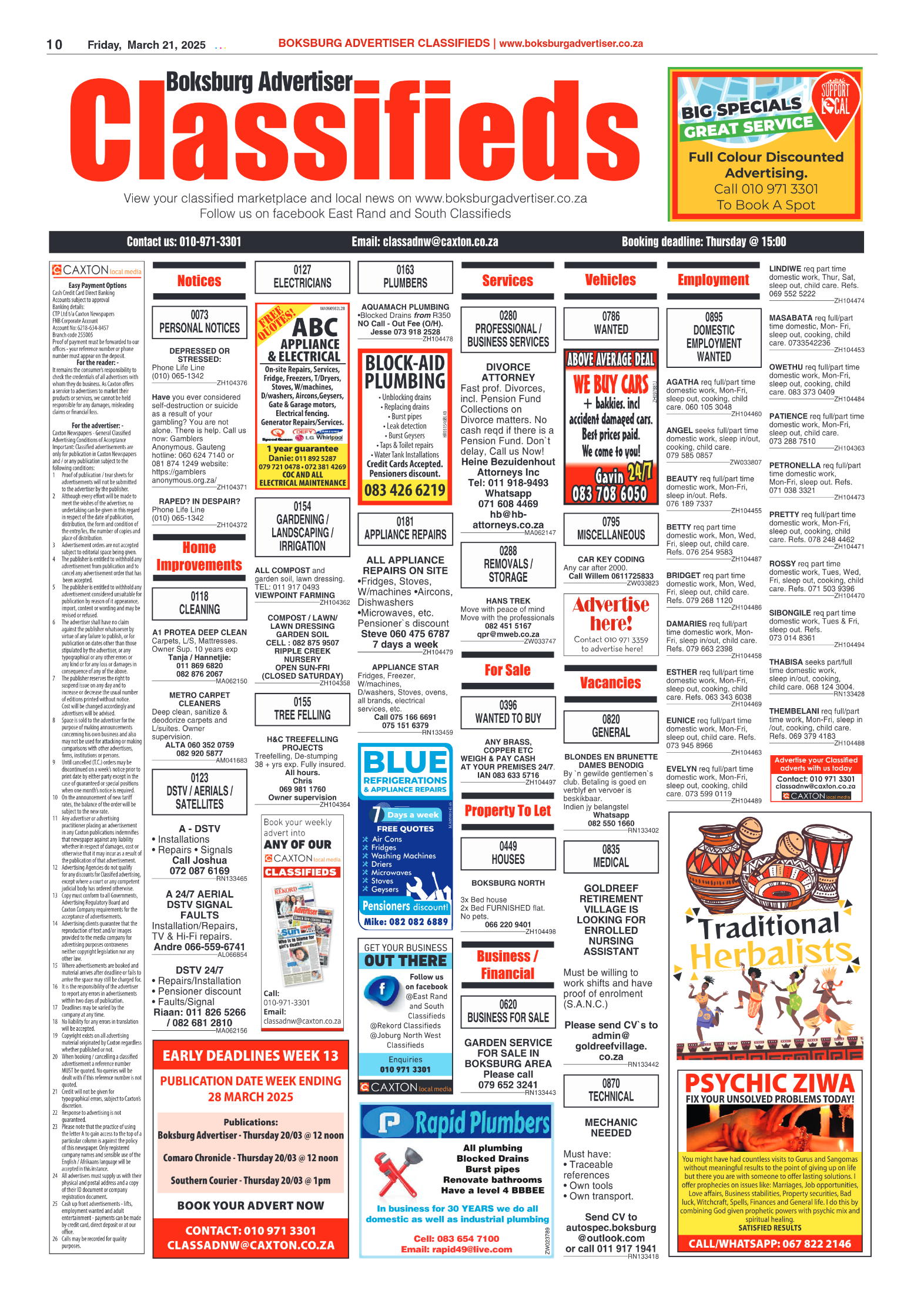 Boksburg Advertiser 21 March 2025 page 10