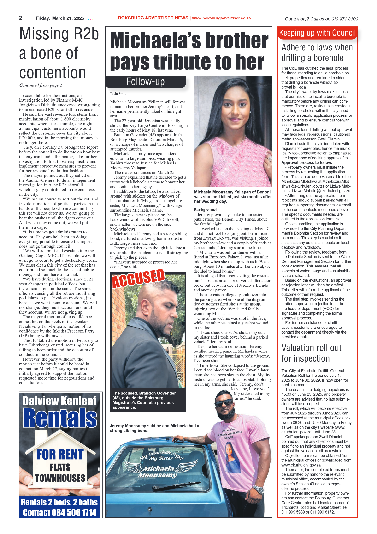Boksburg Advertiser 21 March 2025 page 2
