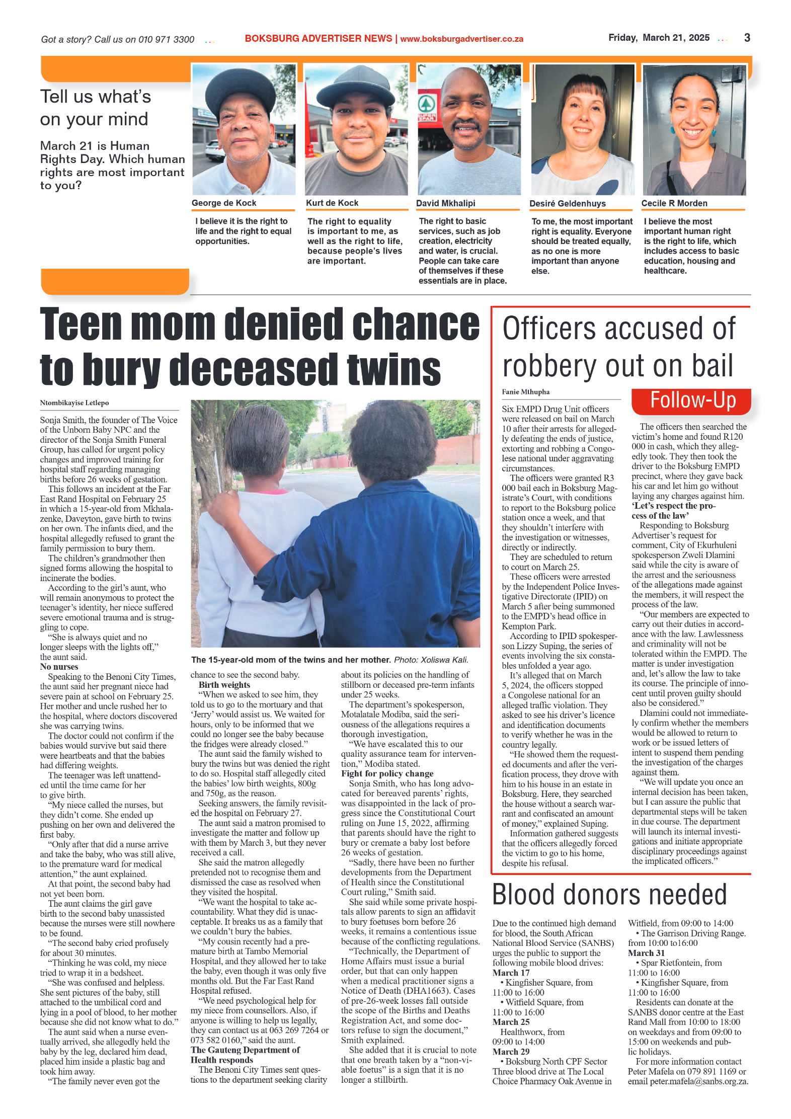 Boksburg Advertiser 21 March 2025 page 3