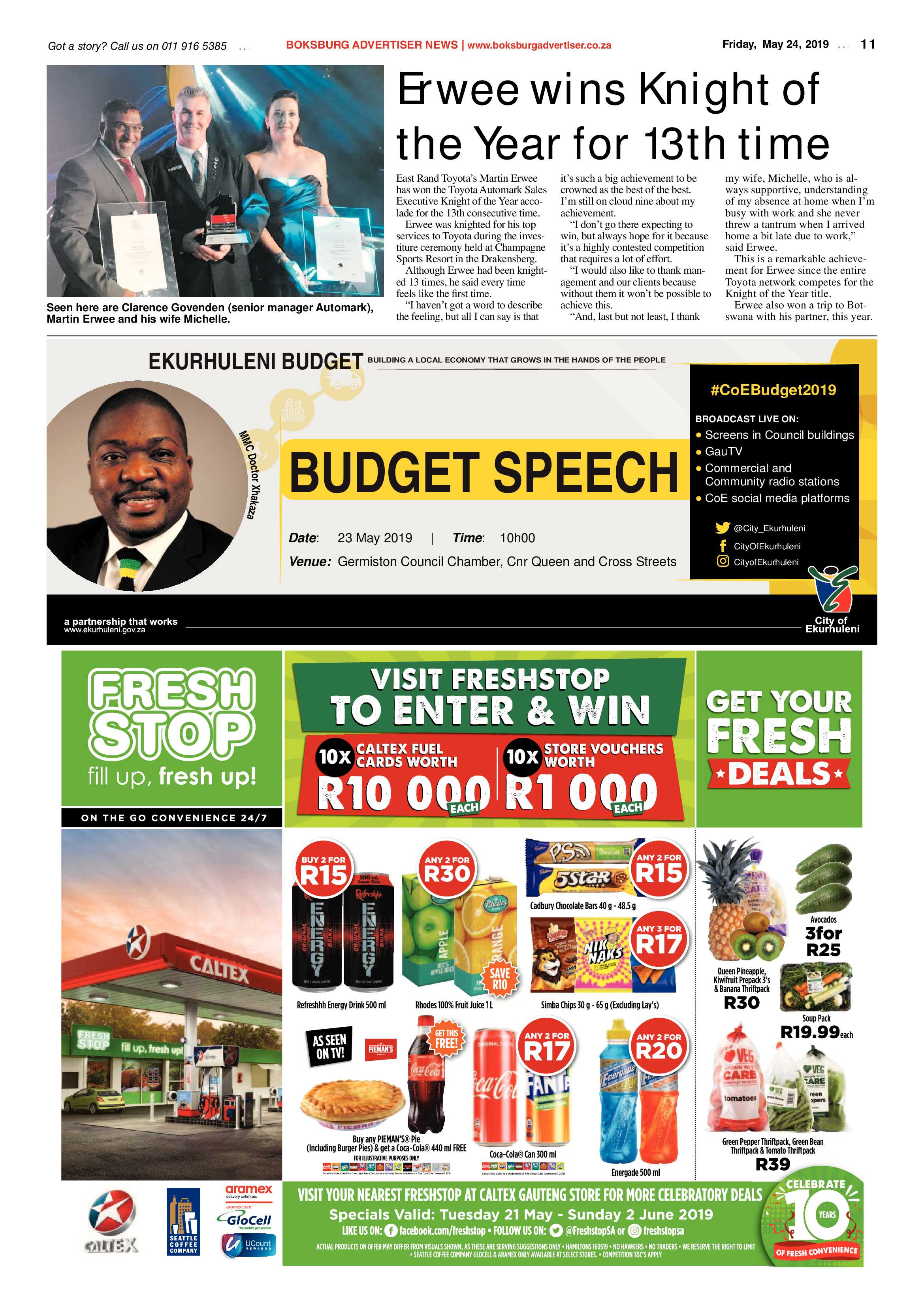 Boksburg Advertiser 21 May 2019 page 11