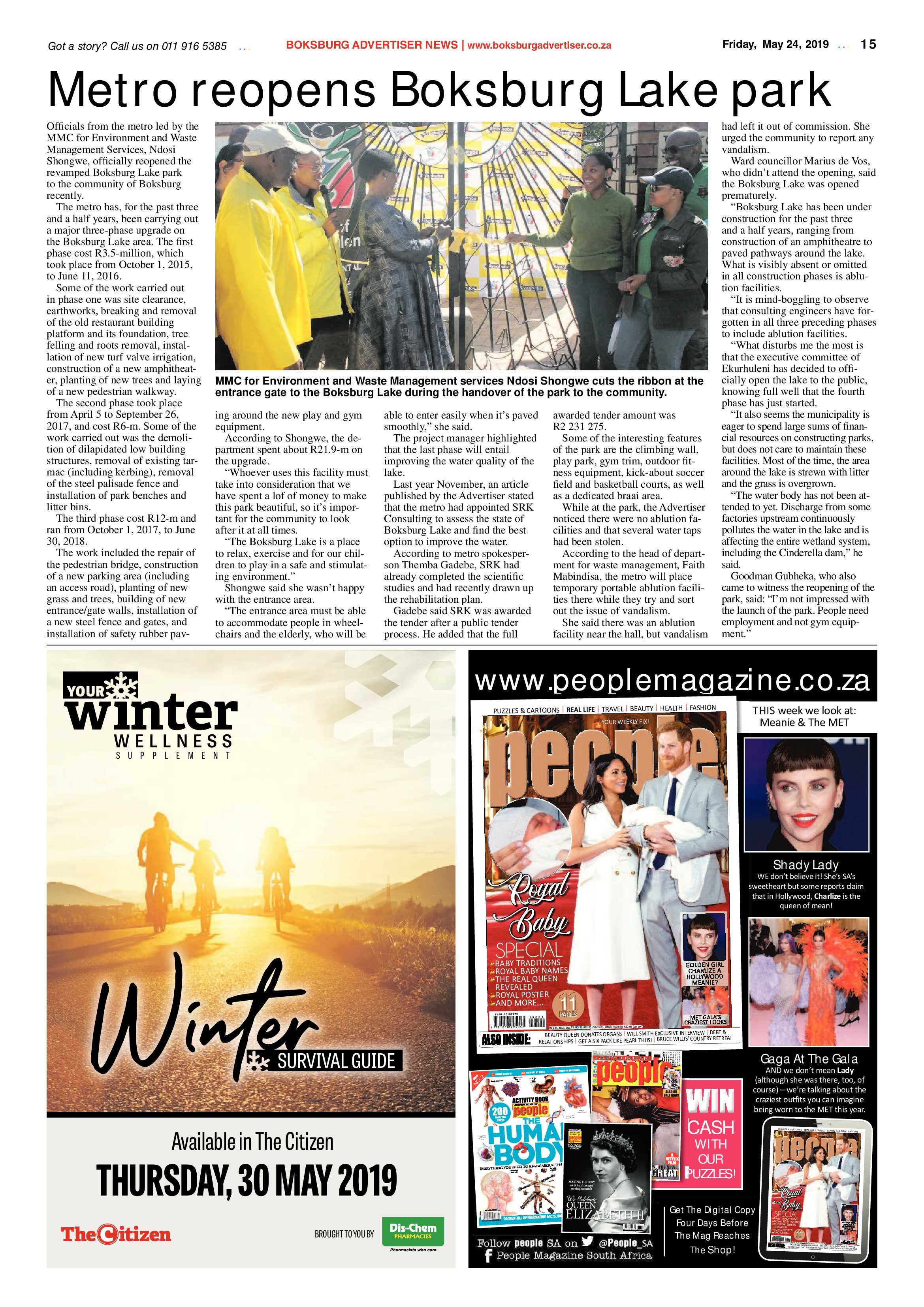 Boksburg Advertiser 21 May 2019 page 15