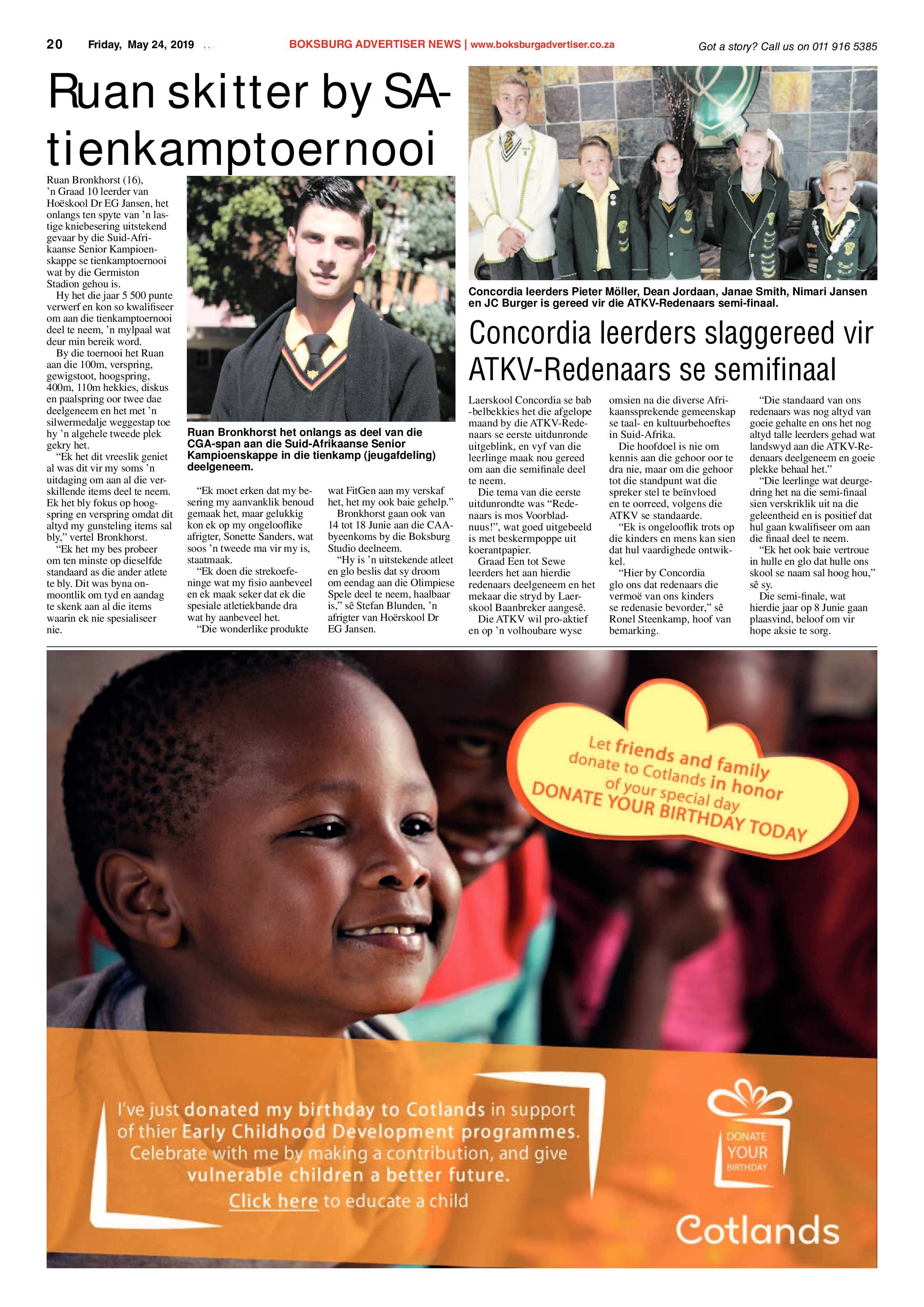 Boksburg Advertiser 21 May 2019 page 20