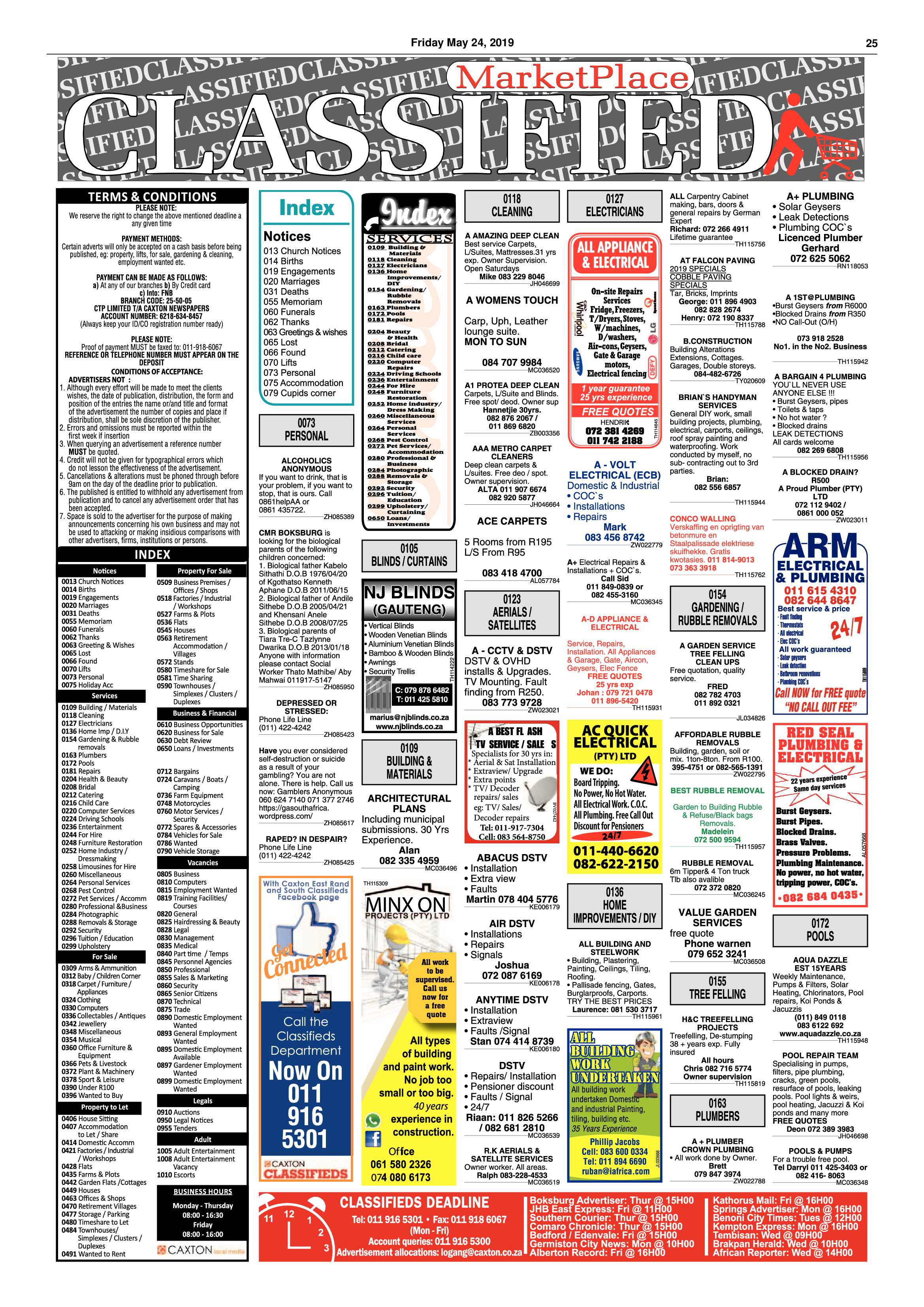 Boksburg Advertiser 21 May 2019 page 25