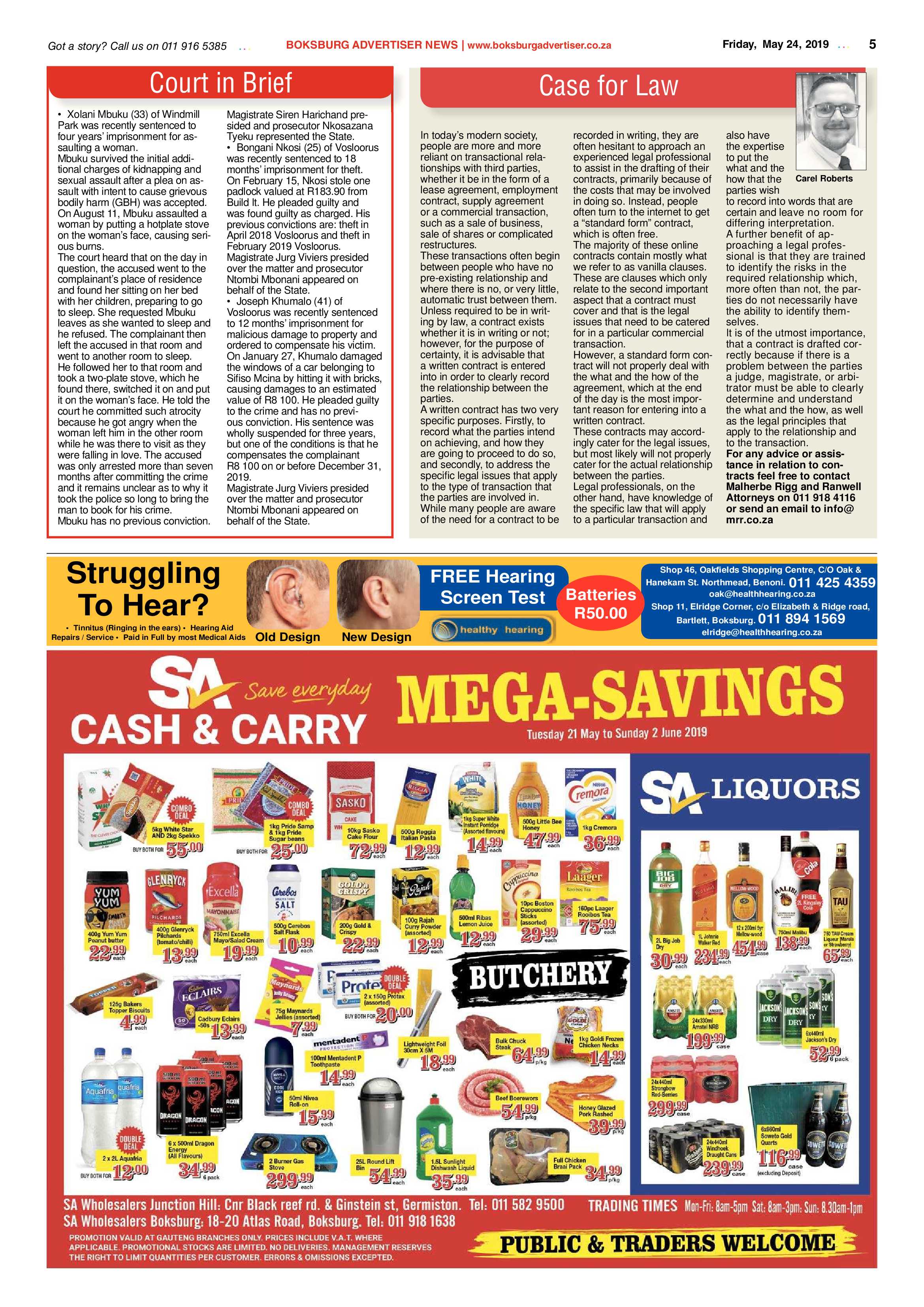 Boksburg Advertiser 21 May 2019 page 5