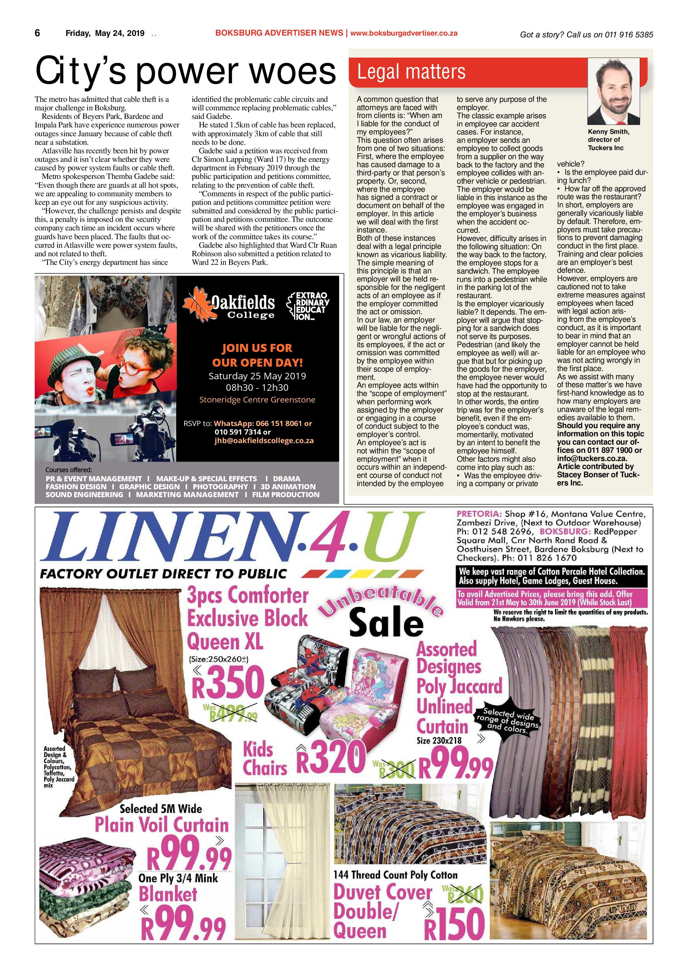 Boksburg Advertiser 21 May 2019 page 6