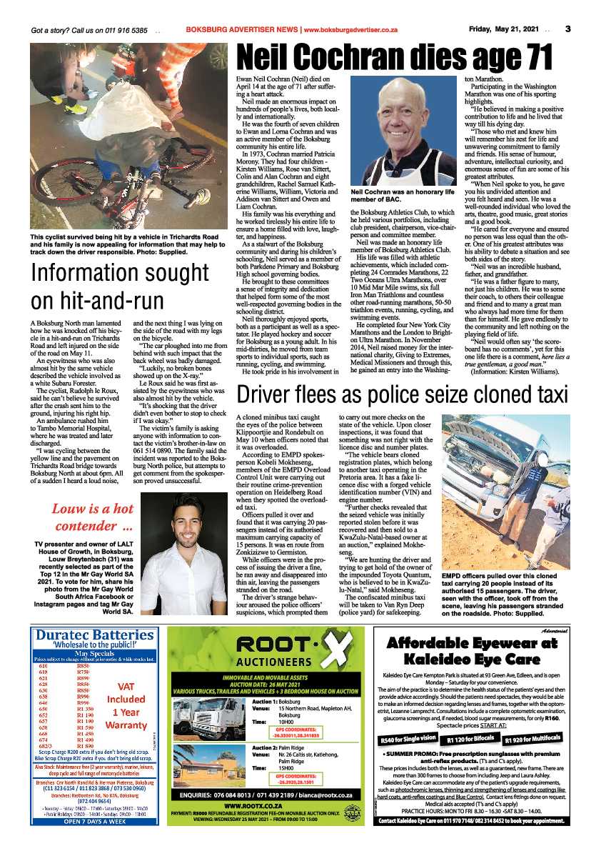 Boksburg Advertiser 21 May 2021 page 3