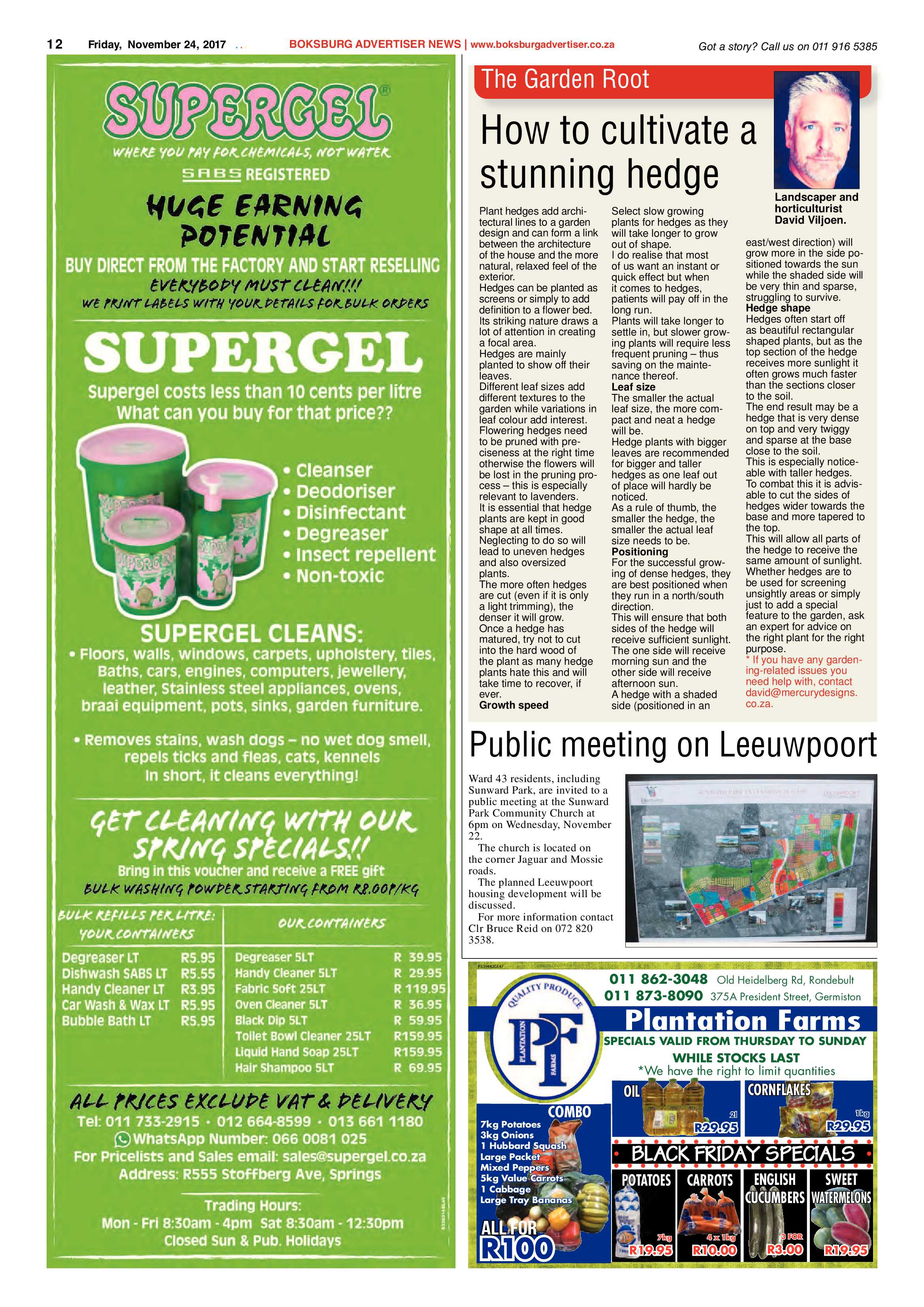 Boksburg Advertiser 21 November 2017 page 12